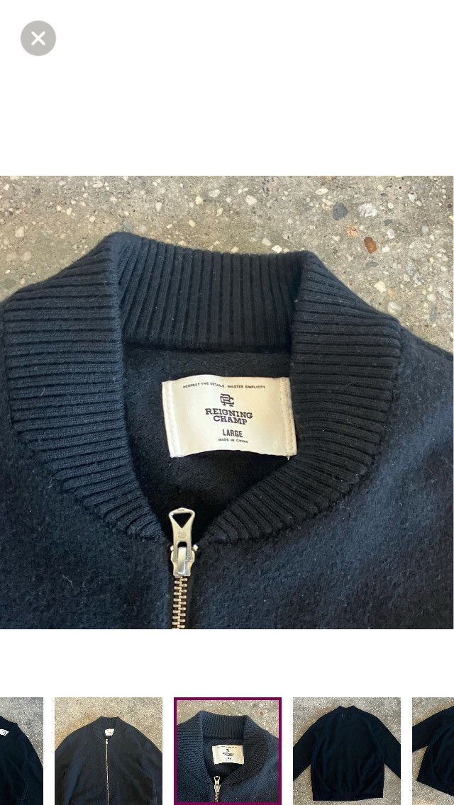 Reigning Champ Reigning Champion Merino Wool Track Jacket Large Size US L / EU 52-54 / 3 - 7 Thumbnail