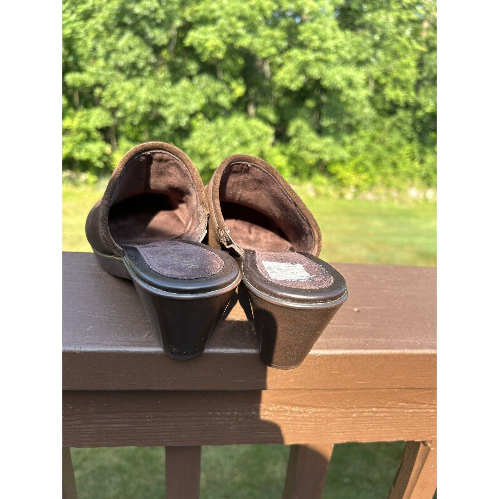 St. Johns Bay St John’s Bay Shoes Women’s 9M Heels Slip On Mules Clogs Cha Size US 9 / IT 39 - 6 Thumbnail