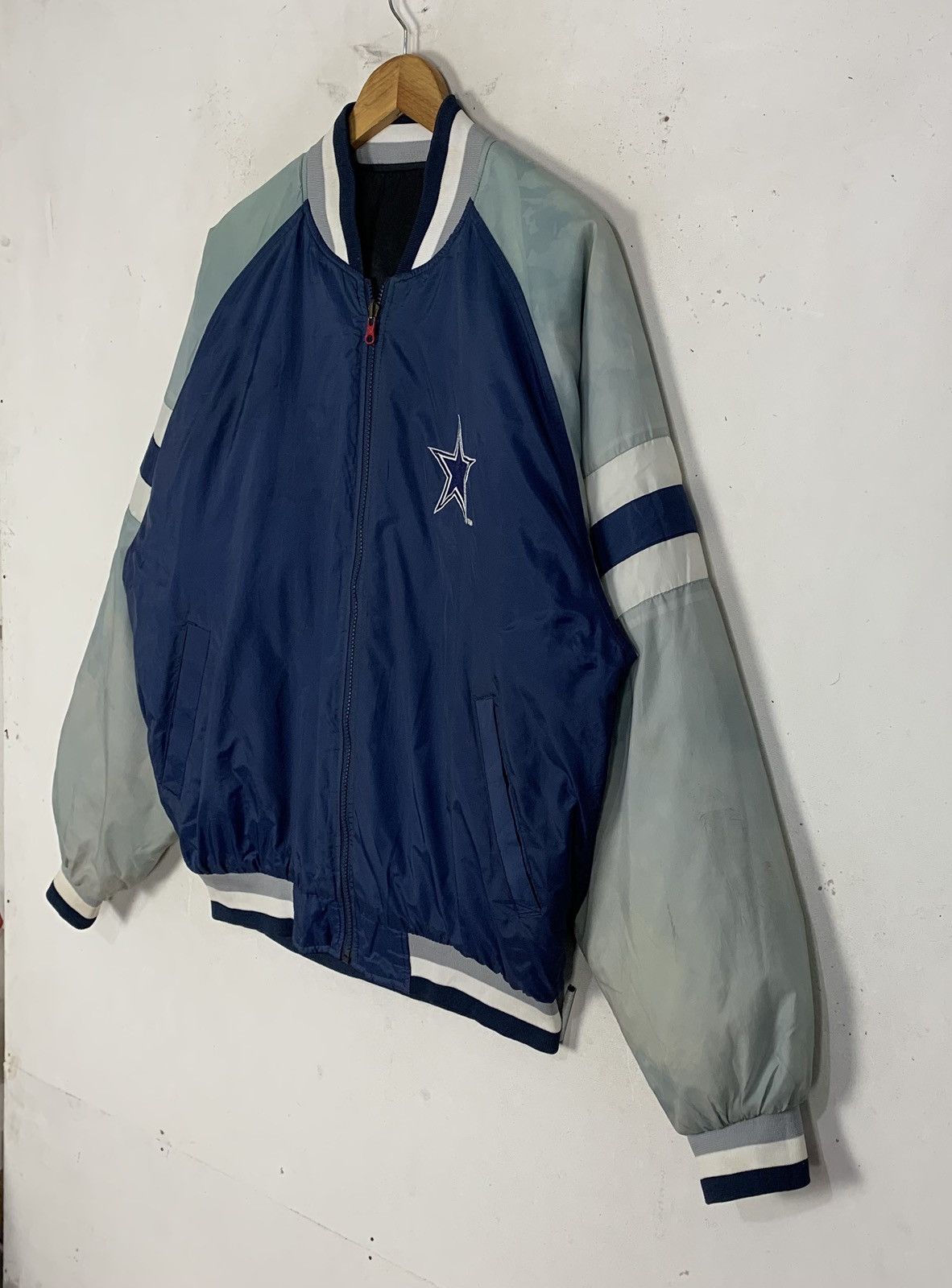 Jerzees vintage Jerzees Dallas Cowboys NFL reversible bomber jacket Size US L / EU 52-54 / 3 - 6 Thumbnail