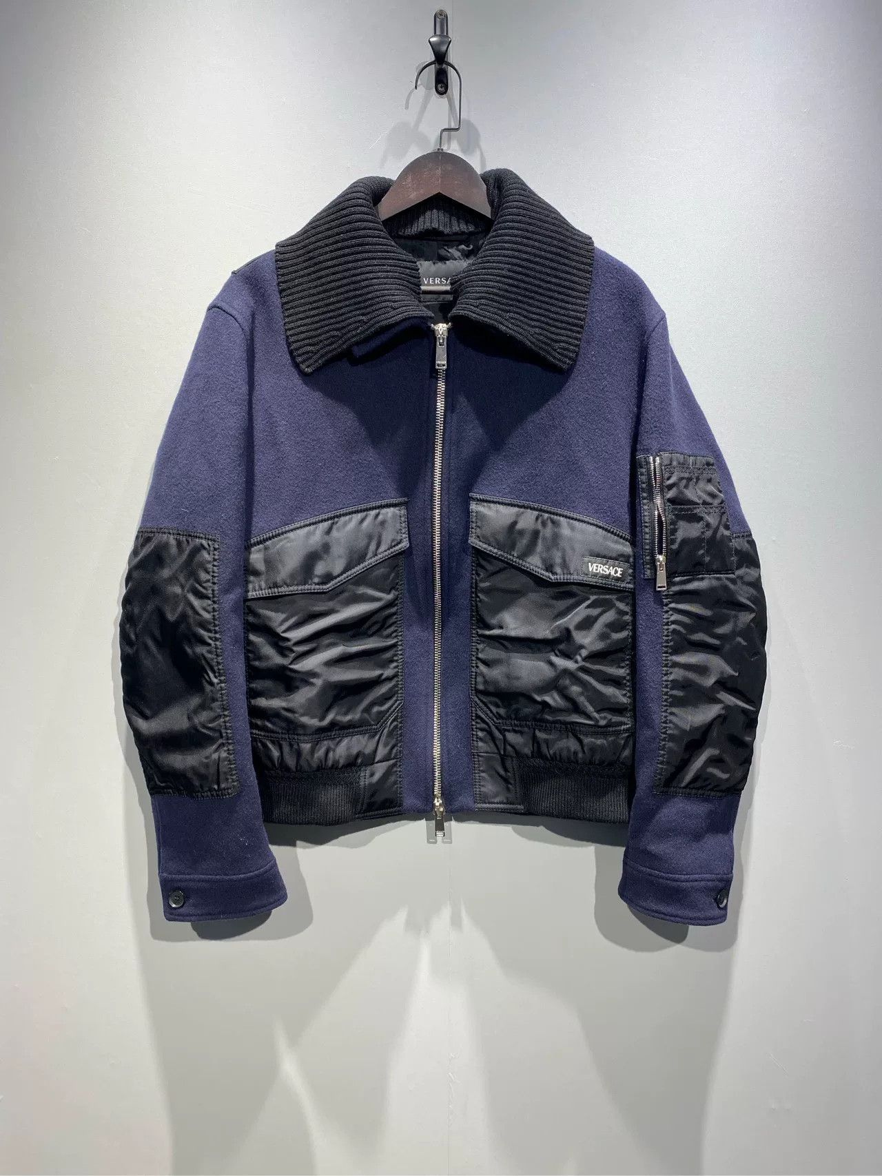 Versace Versace Pure Wool Jacket Outerwear Size US L / EU 52-54 / 3 - 1 Thumbnail