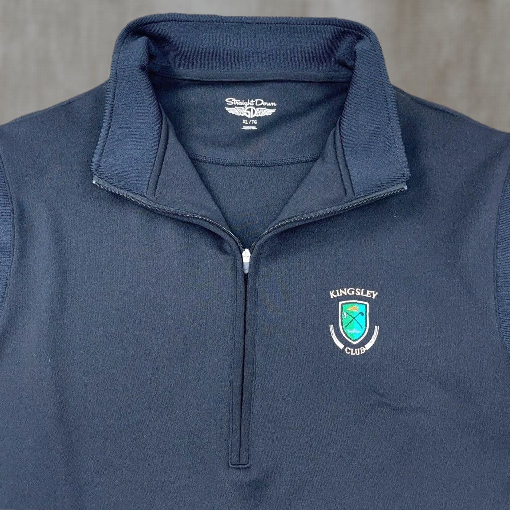 Vintage Straight Down Golf Vest Men XL Black Pullover Quarter Zip Performance Sweater Size US XL / EU 56 / 4 - 1 Thumbnail
