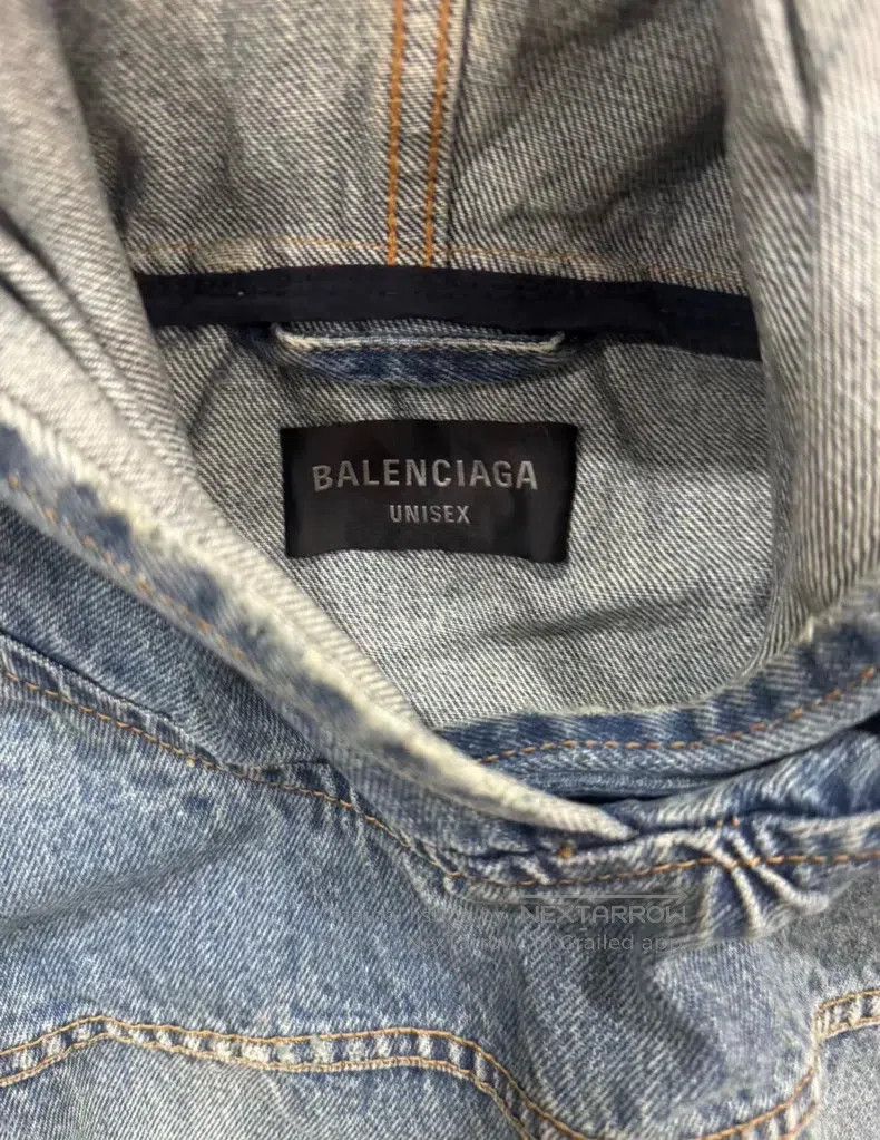 Balenciaga Balenciaga Denim Sweatshirt Size US S / EU 44-46 / 1 - 3 Thumbnail