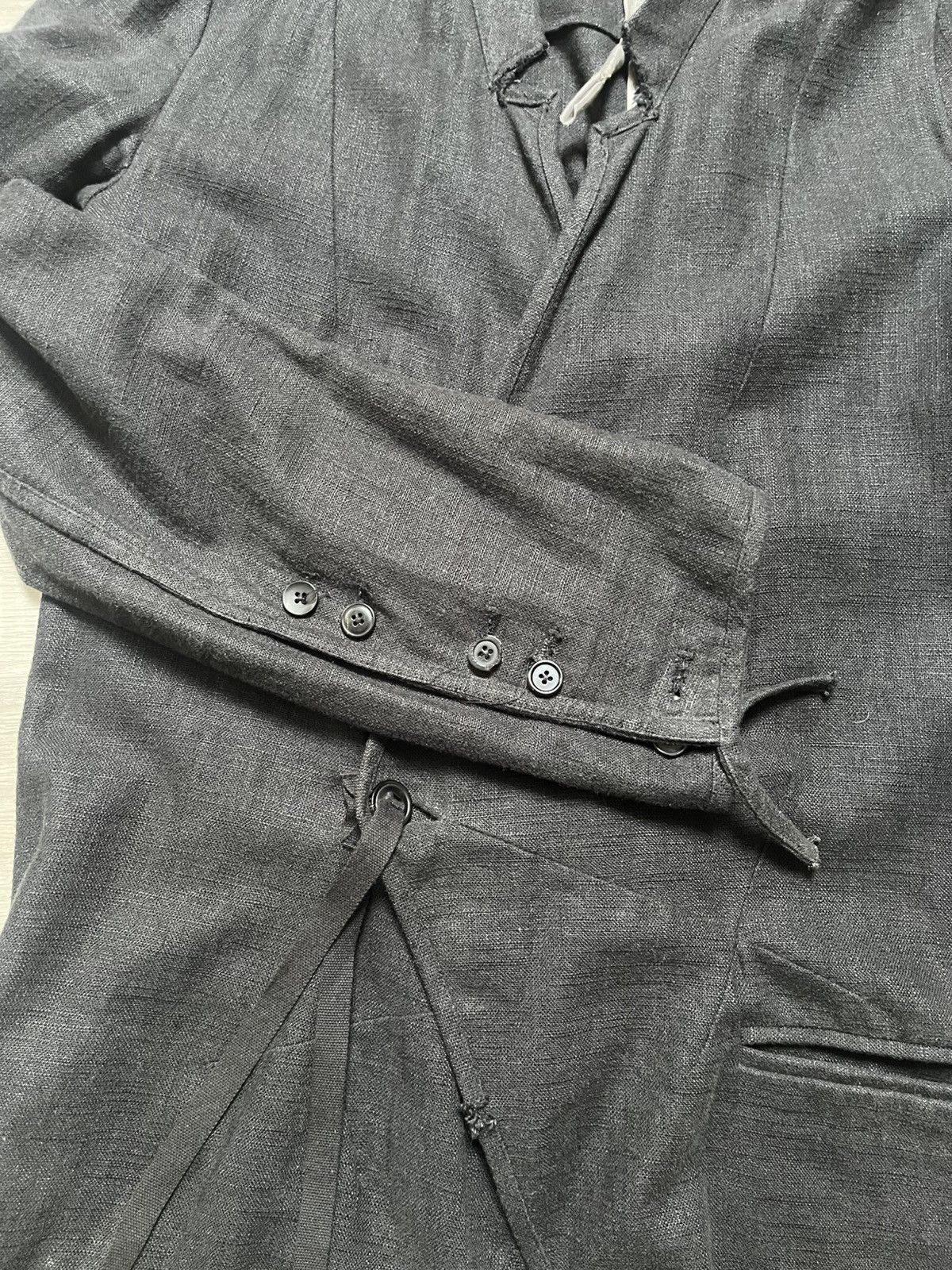 Aleksandr Manamis Aleksandr Manamis Long Linen Avant-Garde Coat Size US M / EU 48-50 / 2 - 6 Thumbnail