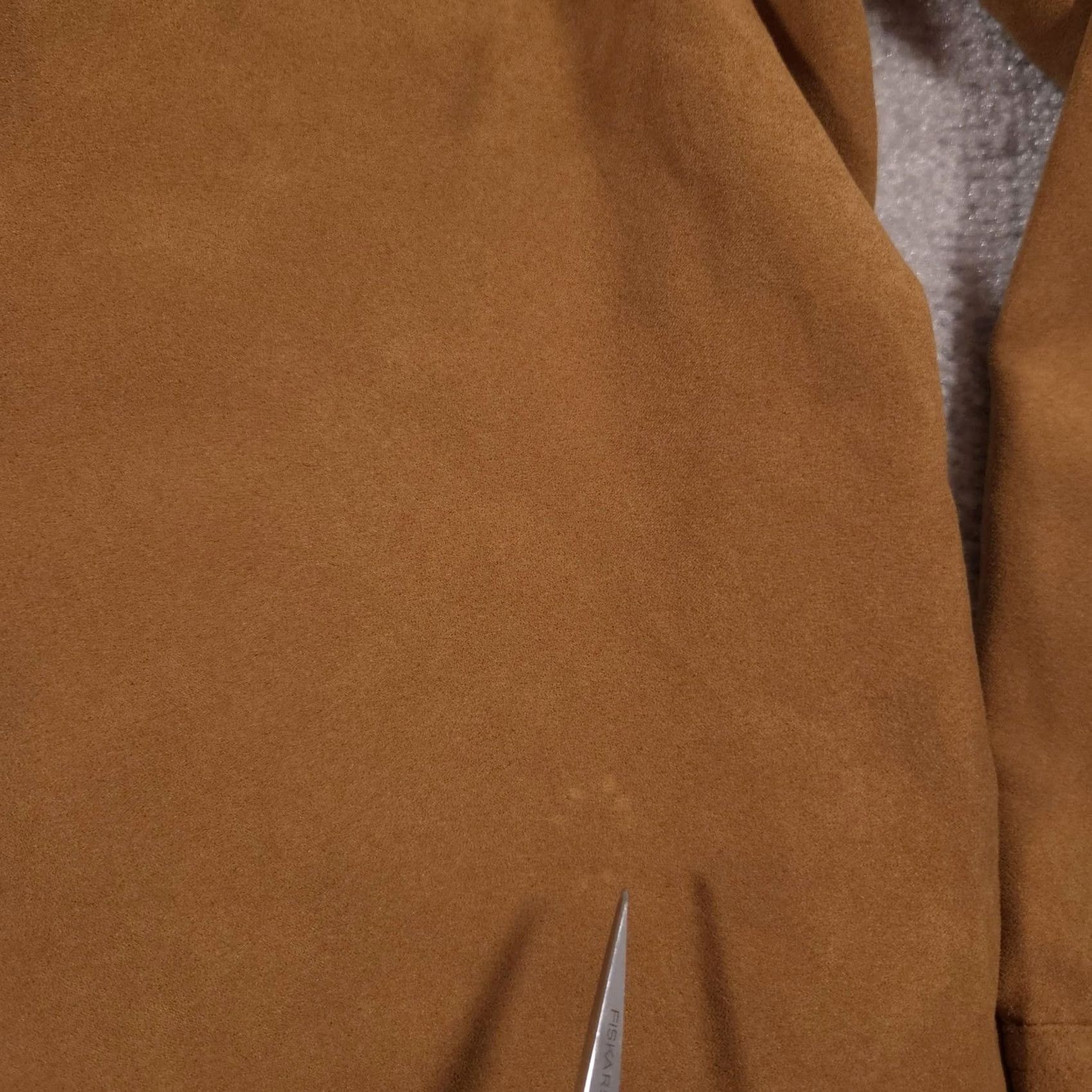 Vintage White Stag Shirt Womens Large Brown Faux Suede Button Front Long Sleeve Pockets Size L / US 10 / IT 46 - 5 Thumbnail
