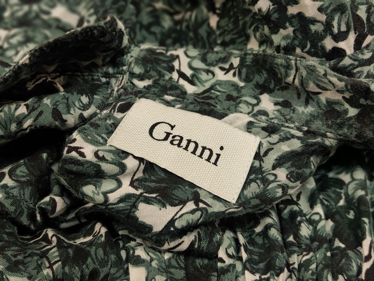 Designer × Gianni Valentino Ganni Design Textured Flavors Pattern Shorts Sleeves Dress Size S / US 4 / IT 40 - 14 Thumbnail