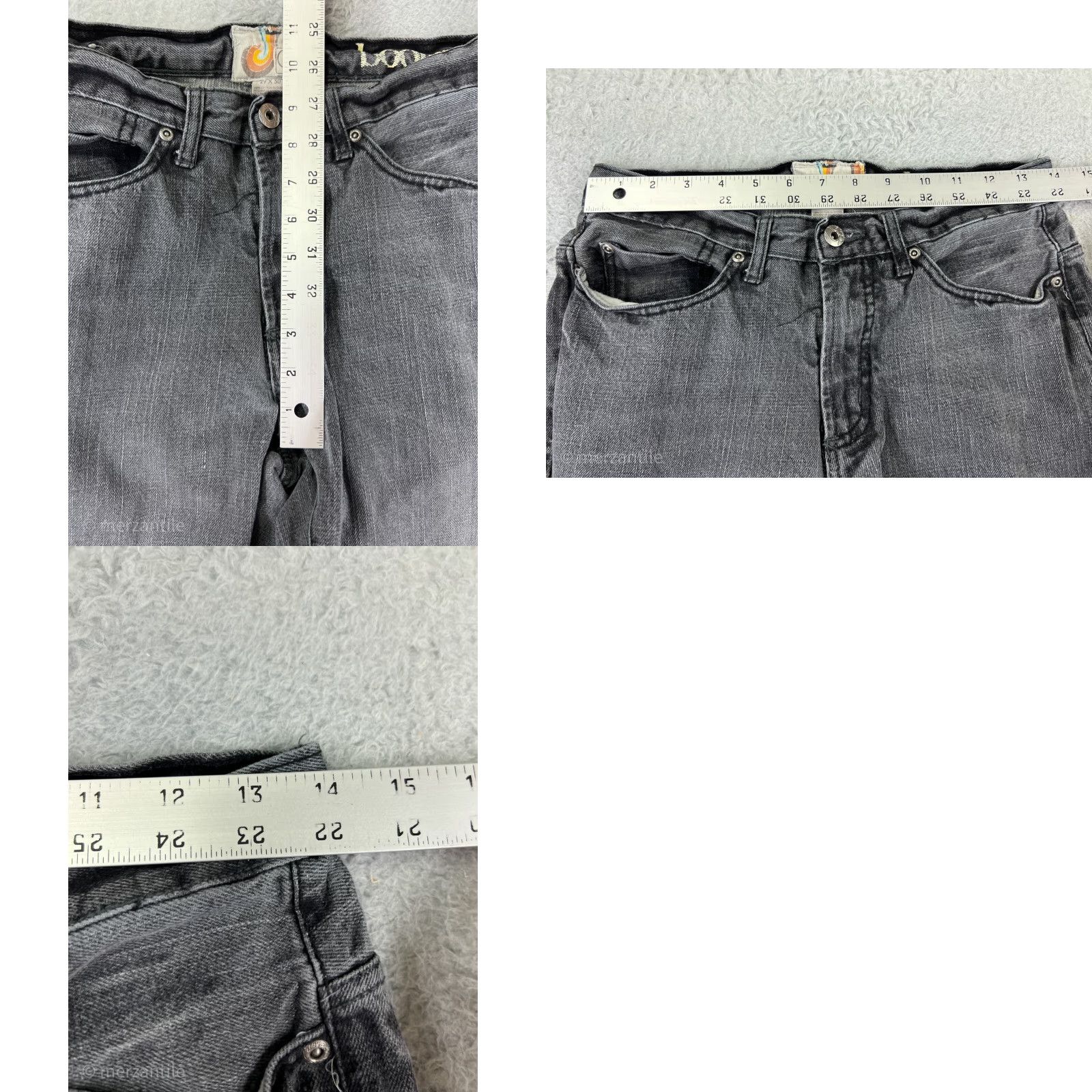 Ocean Pacific OP Ocean Pacific Jeans Womens 29 Gray Denim Bootcut Mid Rise 5-Pocket Regular Inseam 29 Cotton Blend Stretch Vintage: No Gender: Womens Size 29" - 9 Thumbnail