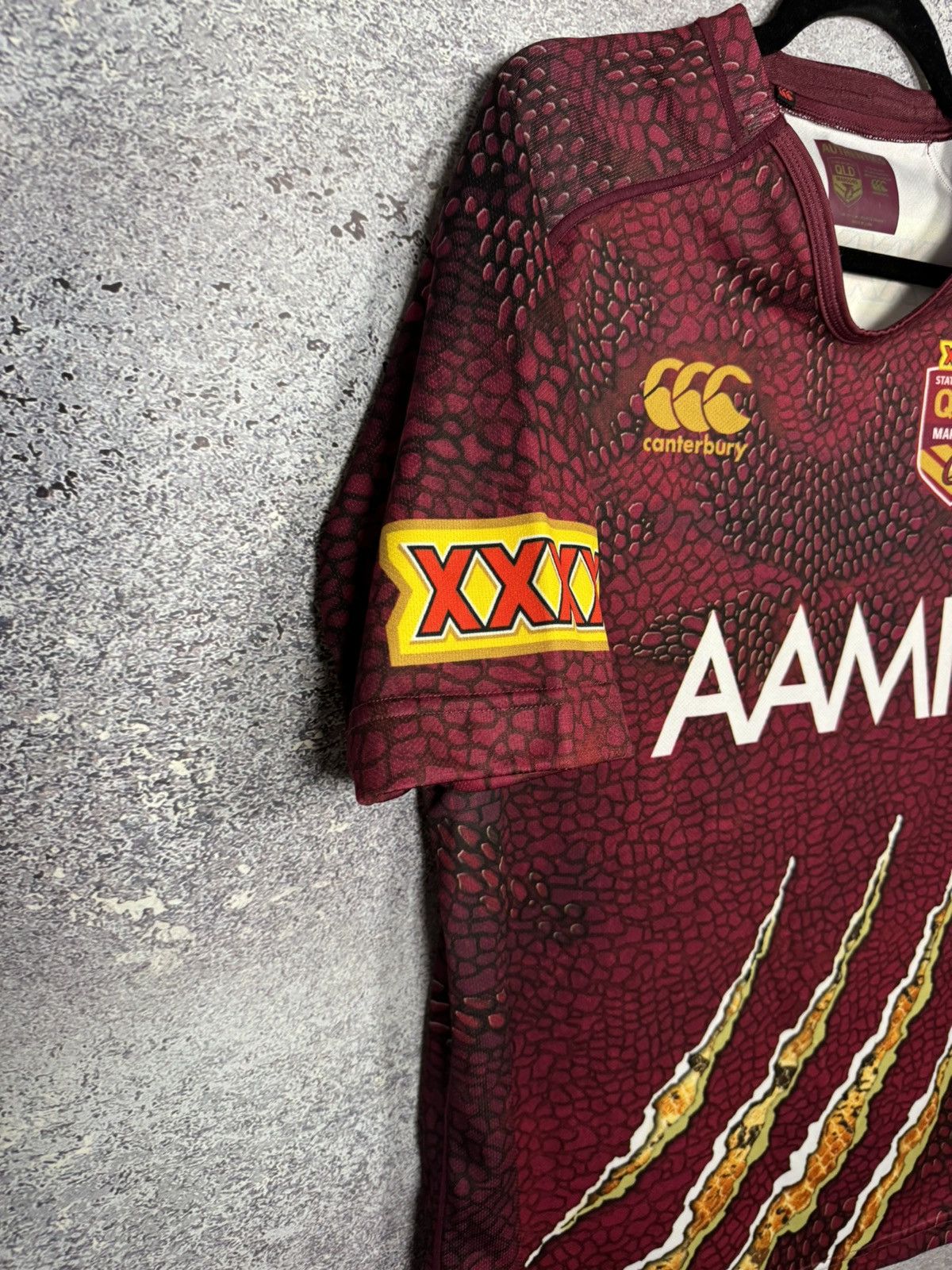 Canterbury of New Zealand QLD Maroons State of Origin 2009 NRL Canterbury Jersey Size US L / EU 52-54 / 3 - 5 Thumbnail