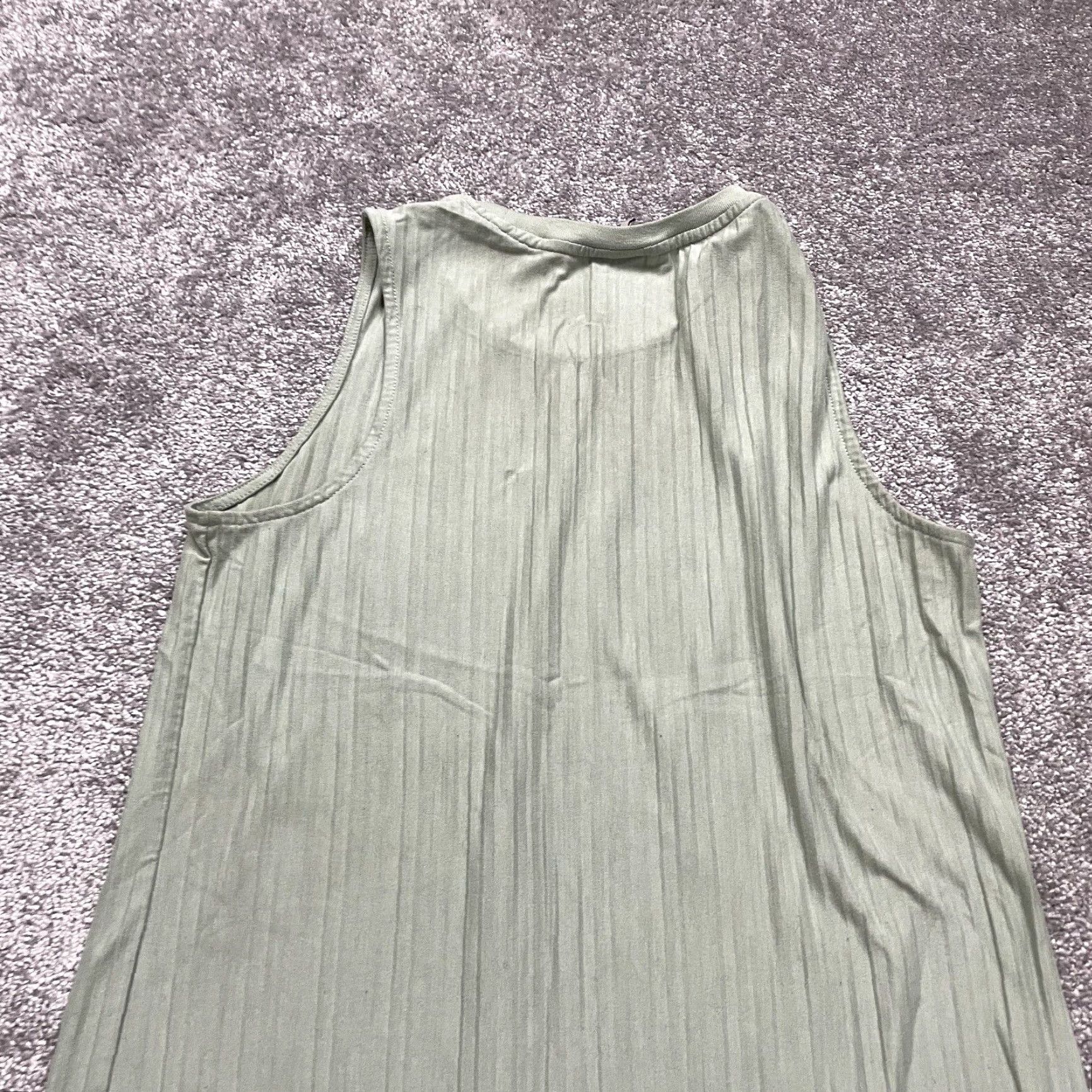 Vintage VINTAGE A New Day Maxi Dress Women's Medium Green Casual Bohemian Sleeveless 90s Size M / US 6-8 / IT 42-44 - 6 Thumbnail