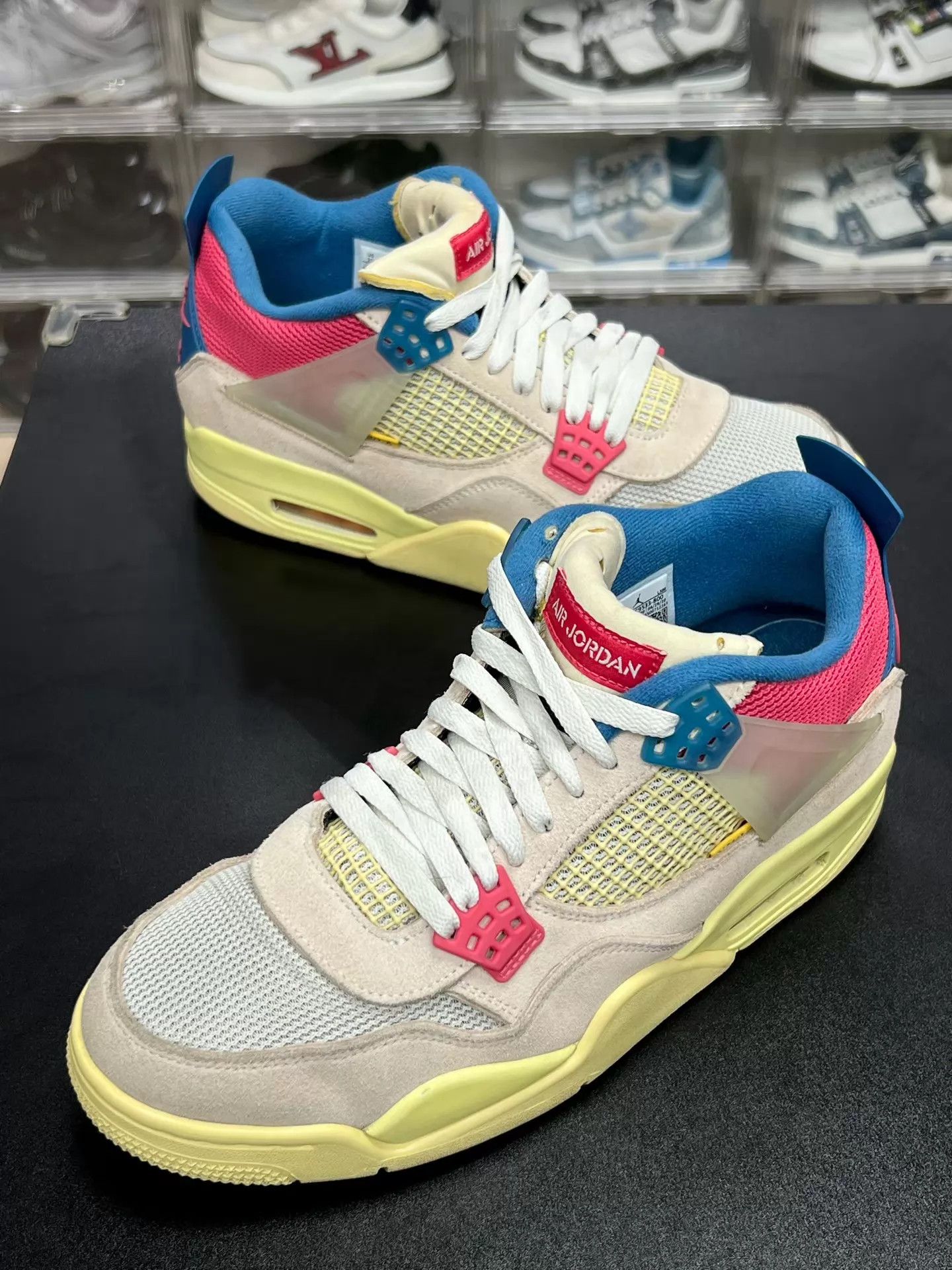 Nike AJ4 UNION Pink Blue Mid 44 With Box Size US 11 / EU 44 - 1 Thumbnail