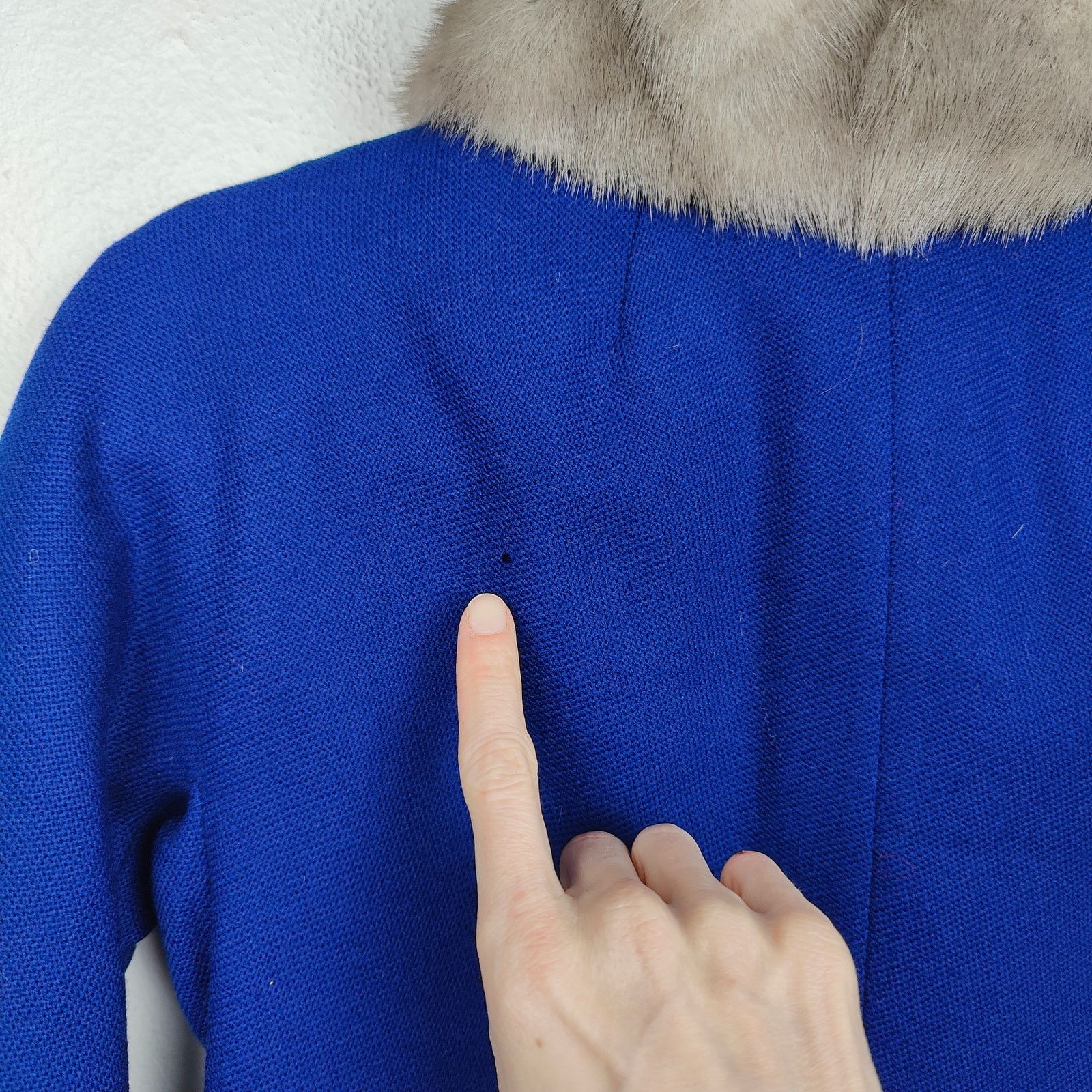 Other Vintage Hockanum Petit-Point Jacket Womens 6 Royal Blue Size M / US 6-8 / IT 42-44 - 9 Thumbnail