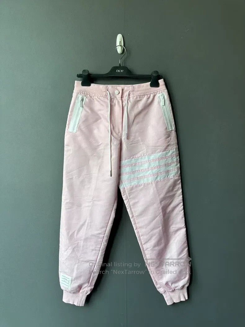 Thom Browne Thom Browne Pink Nylon Sport Pants Size 39" - 1 Thumbnail