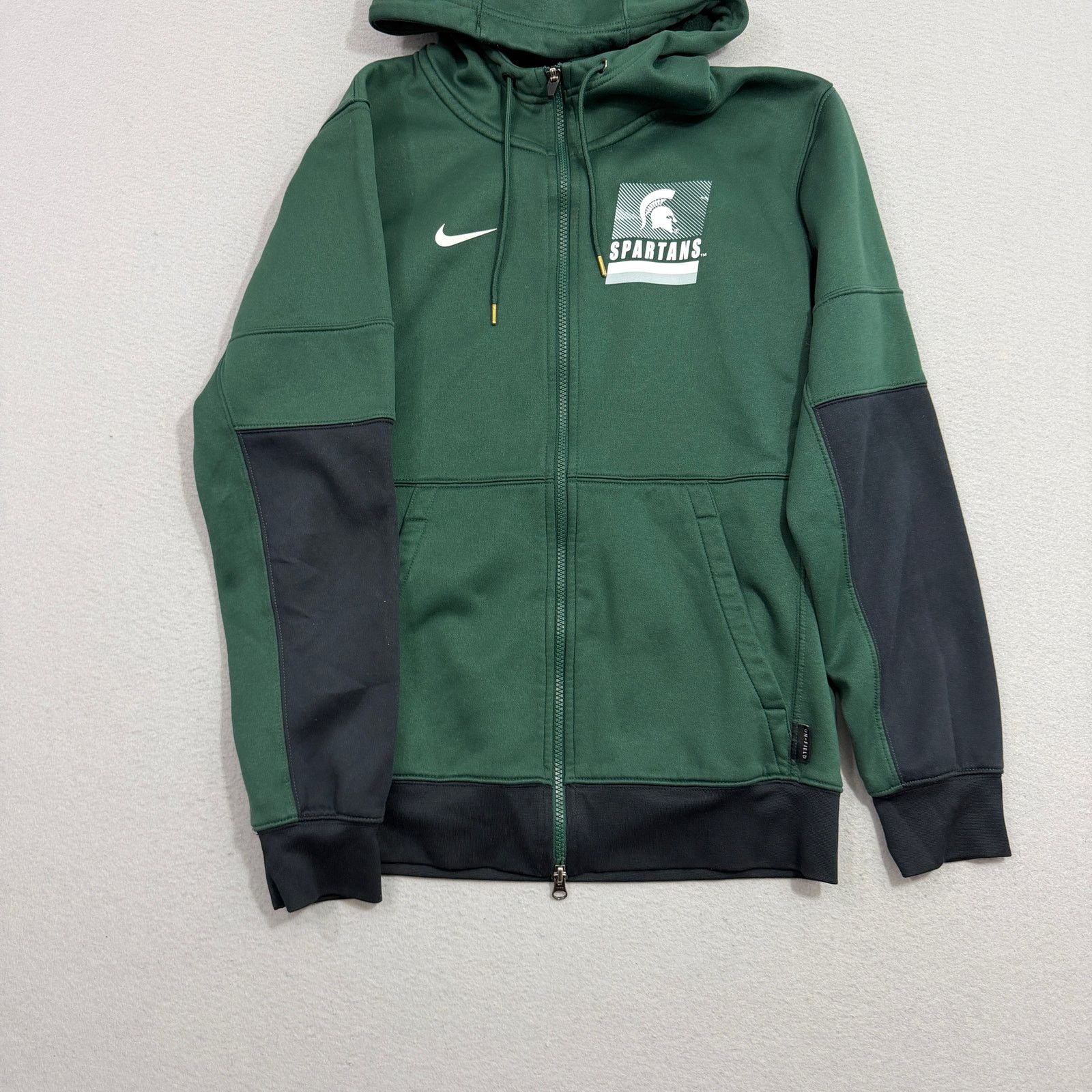 Nike Nike Michigan State Spartans Full Zip Hoodie Men's Small Size US S / EU 44-46 / 1 - 2 Thumbnail