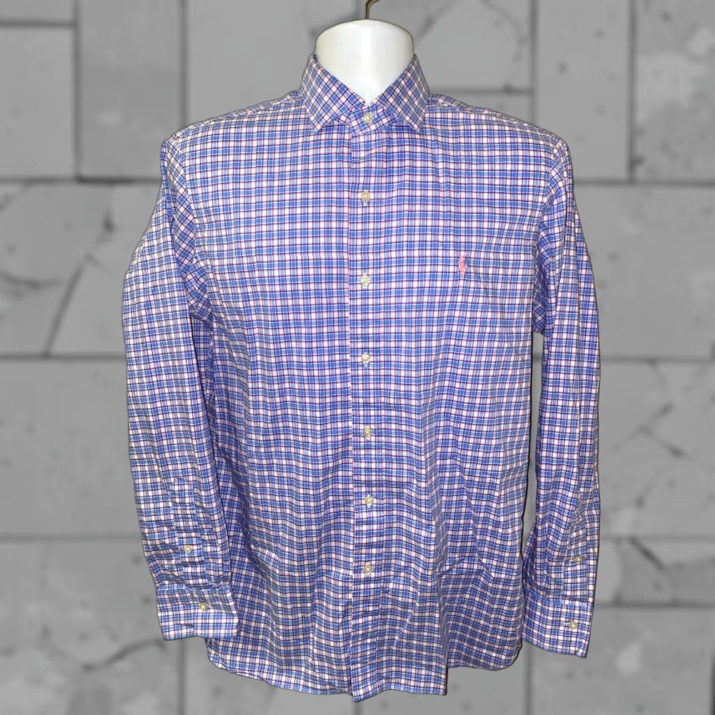 Polo Ralph Lauren Polo Ralph Lauren Shirt Mens M Multicolor Plaid Long Sleeve Stretch Button-Up Regular Casual Colorful Cotton Size US M / EU 48-50 / 2 - 1 Thumbnail