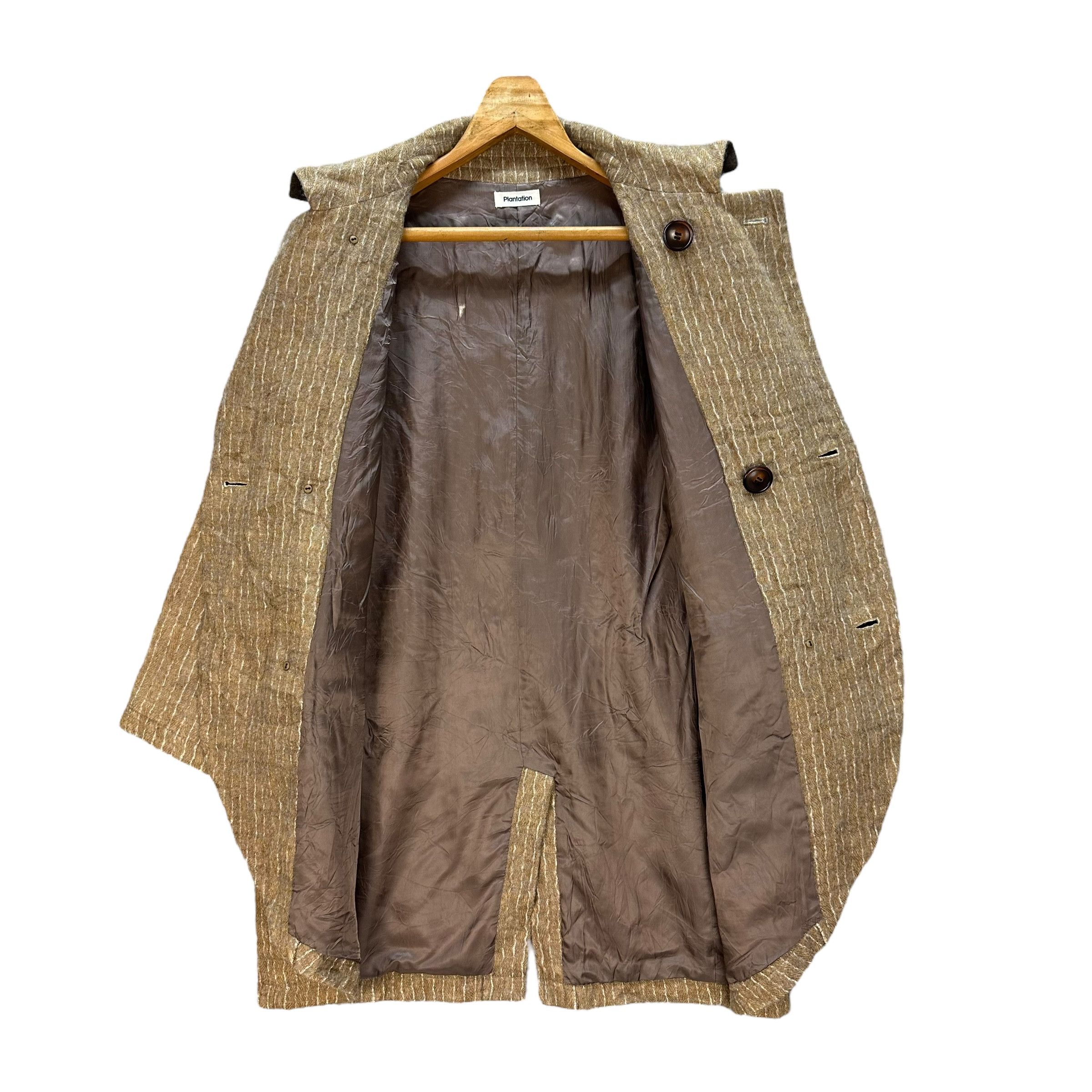 Japanese Brand PLANTATION Striped Double Breasted Coat Jacket #012-1428 Size US M / EU 48-50 / 2 - 7 Thumbnail