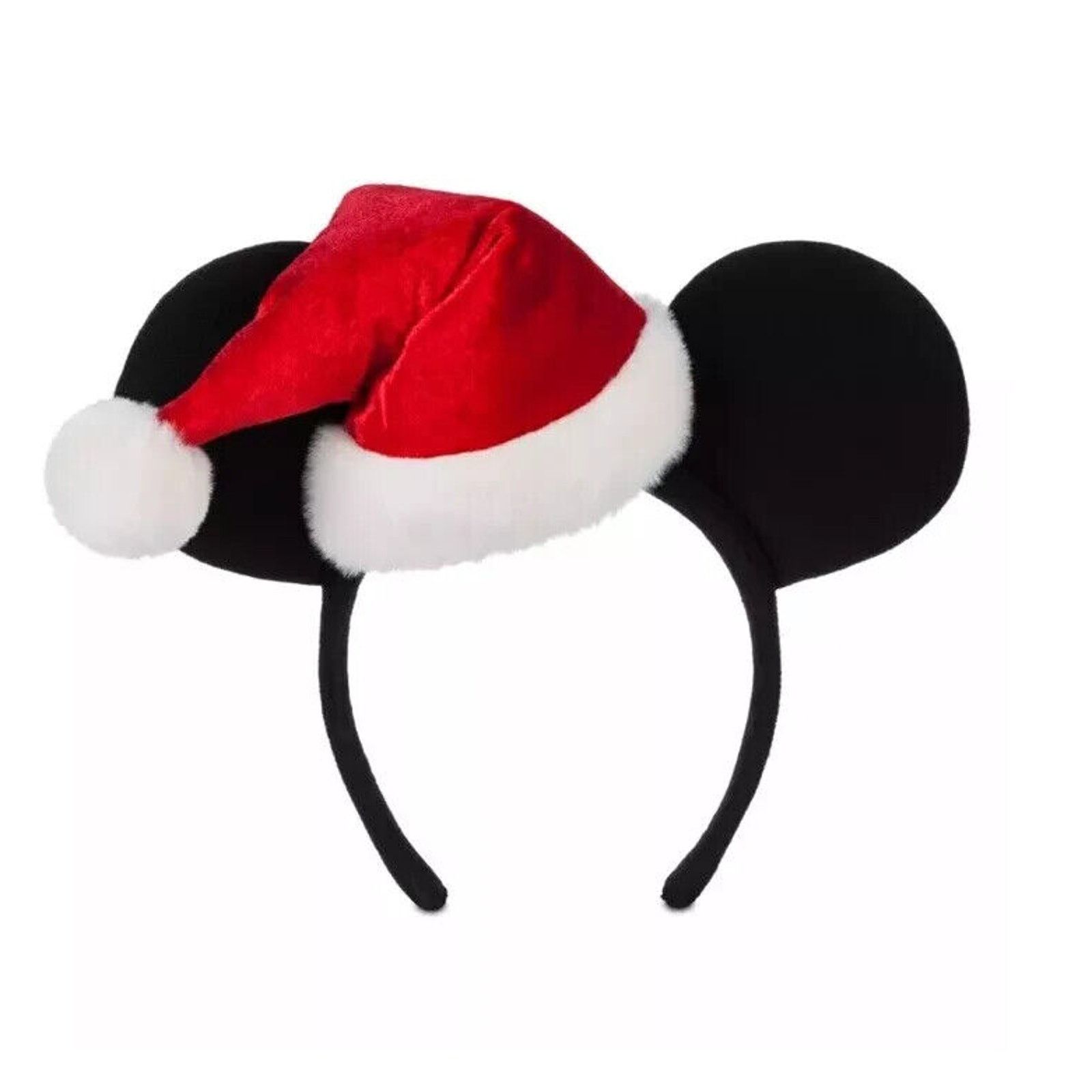 Disney NWT Disney Mickey/Minnie Mouse Santa Hat Winter Holiday Ears Size ONE SIZE - 2 Thumbnail