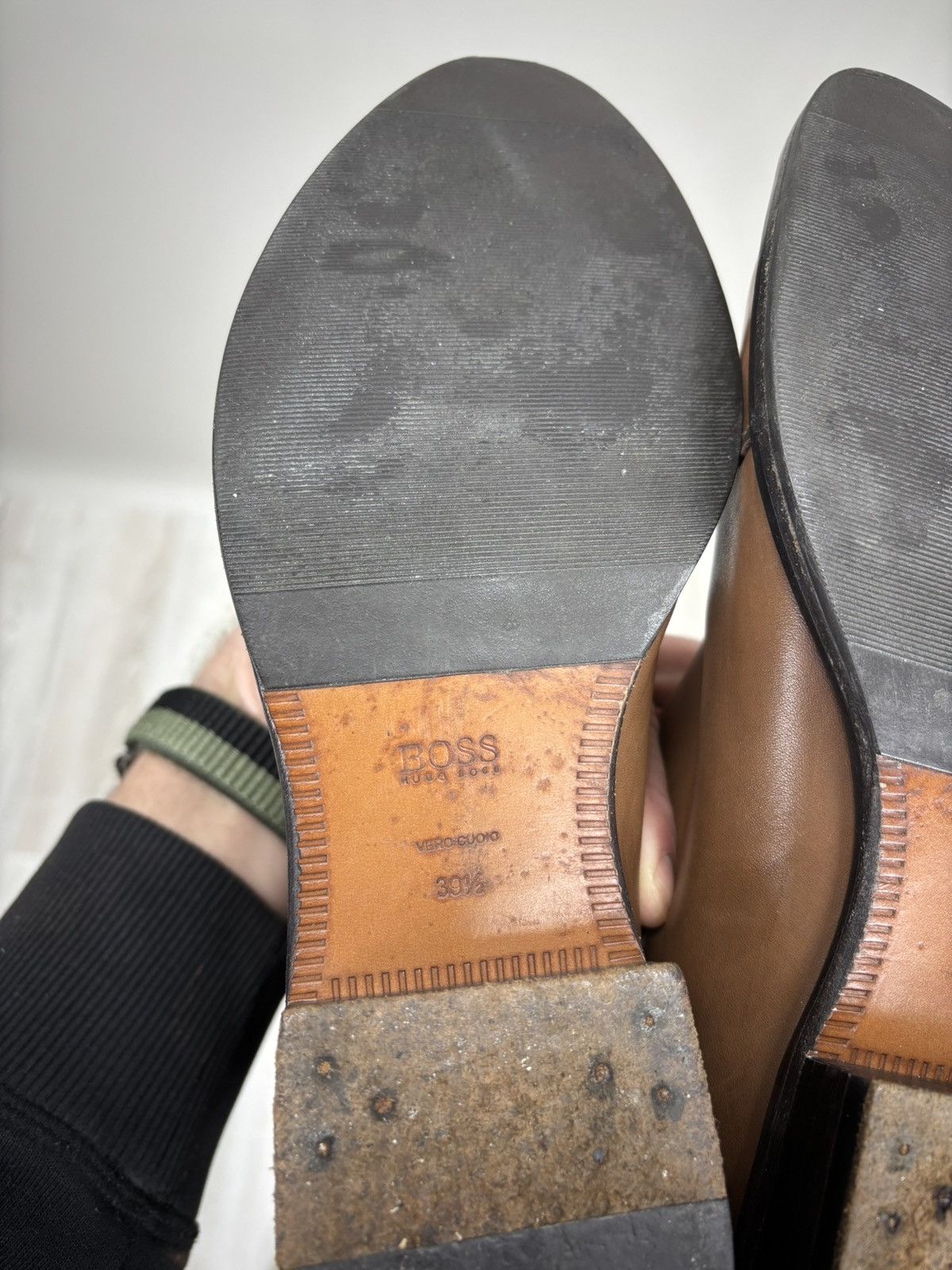 Hugo Boss Womens leather boots Hugo Boss Size 39 1/2 Color Brown Size US 9.5 / IT 39.5 - 10 Thumbnail