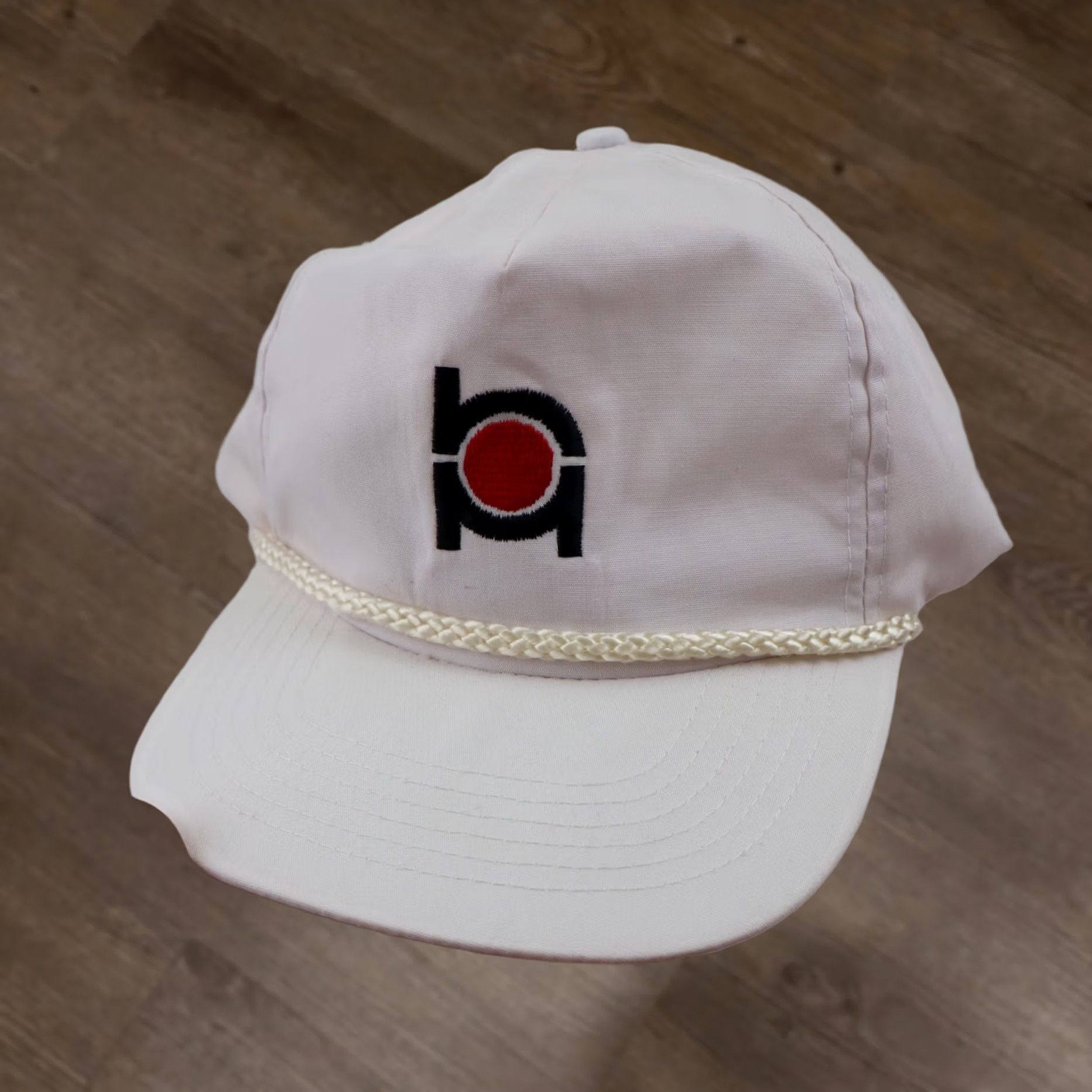 Logo 7 Vintage BA Logo Rope Hat Snapback Cap White Red 90s Retro Trucker Golf Size ONE SIZE - 1 Thumbnail