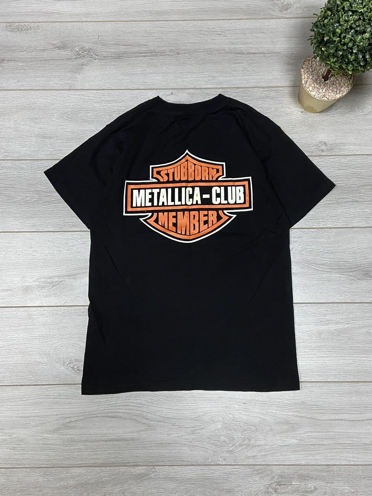 Metallica Metallica the club Harley Davidson 1998 vintage t-shirt Size US L / EU 52-54 / 3 - 8 Thumbnail
