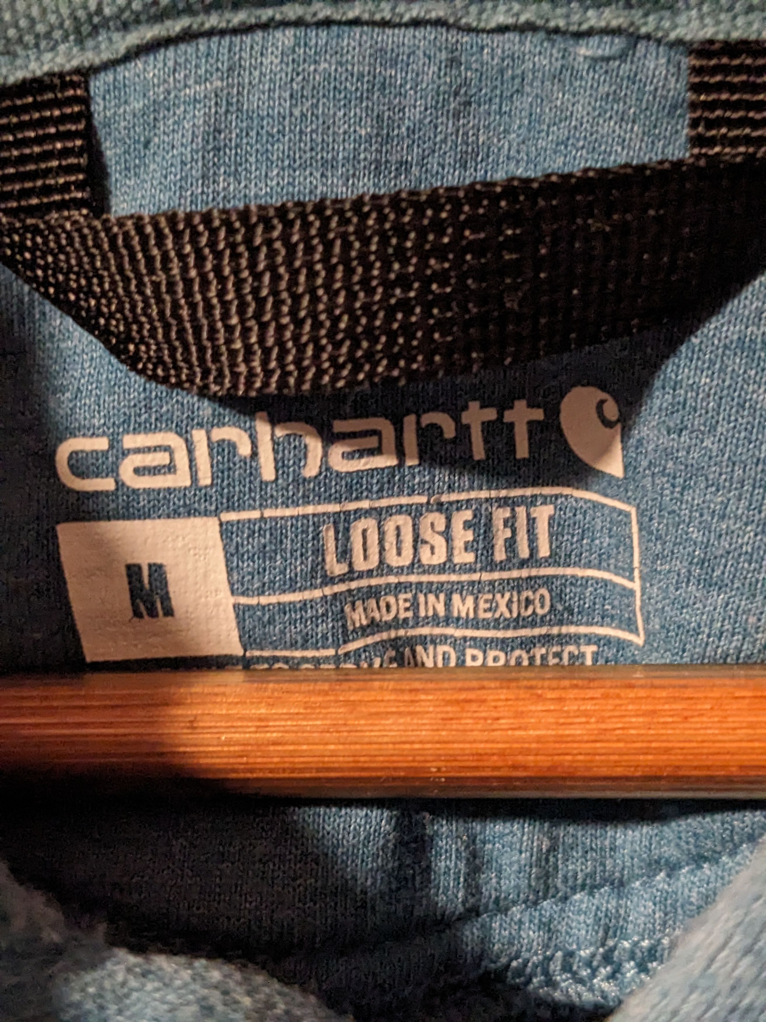 Carhartt × Designer Carhartt Logo Loose Fit Blue Medium Hoodie Size US M / EU 48-50 / 2 - 4 Thumbnail