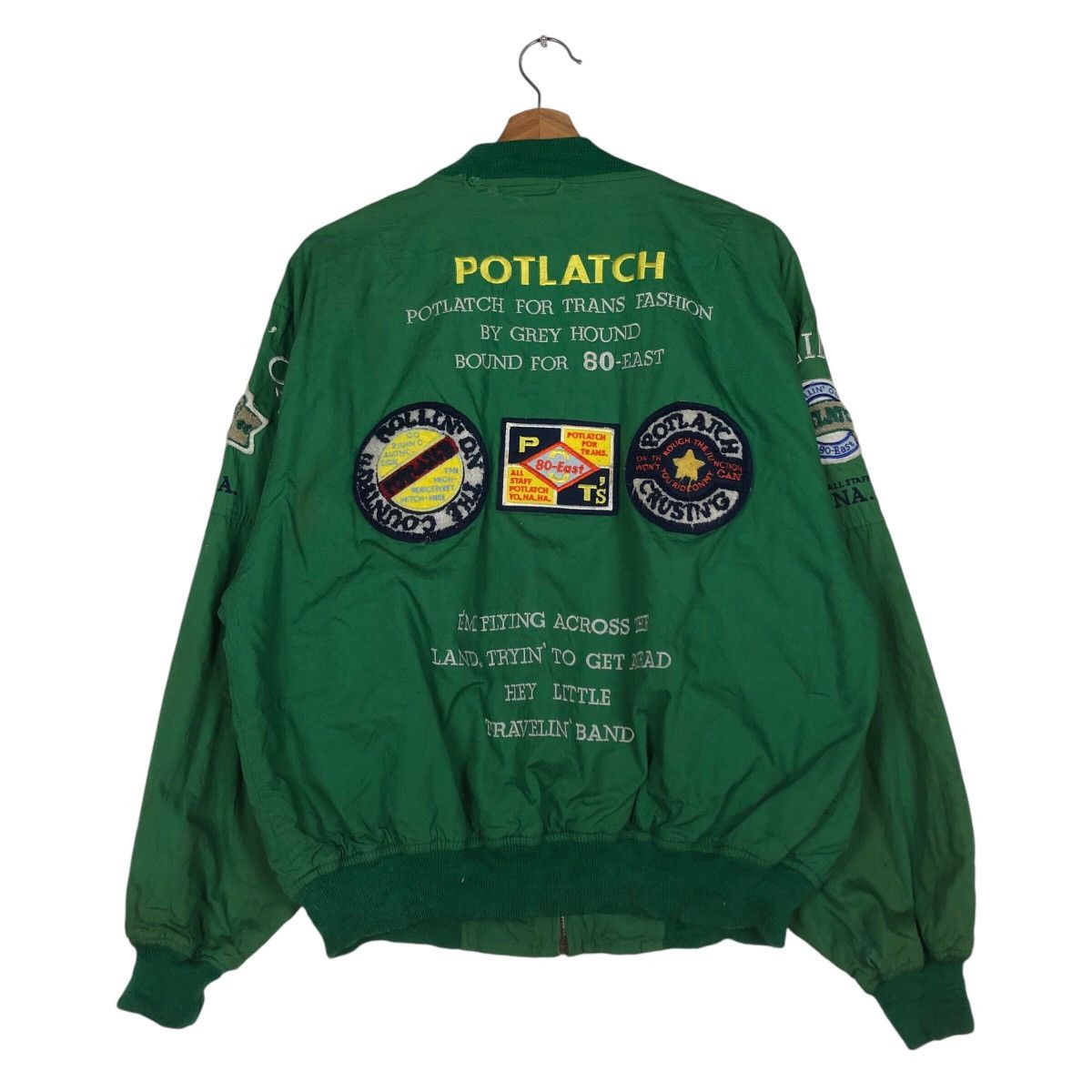 Hysteric Glamour 📌Riot Riot Vintage Bomber Jacket Full Patches Potlatch Size US M / EU 48-50 / 2 - 9 Thumbnail