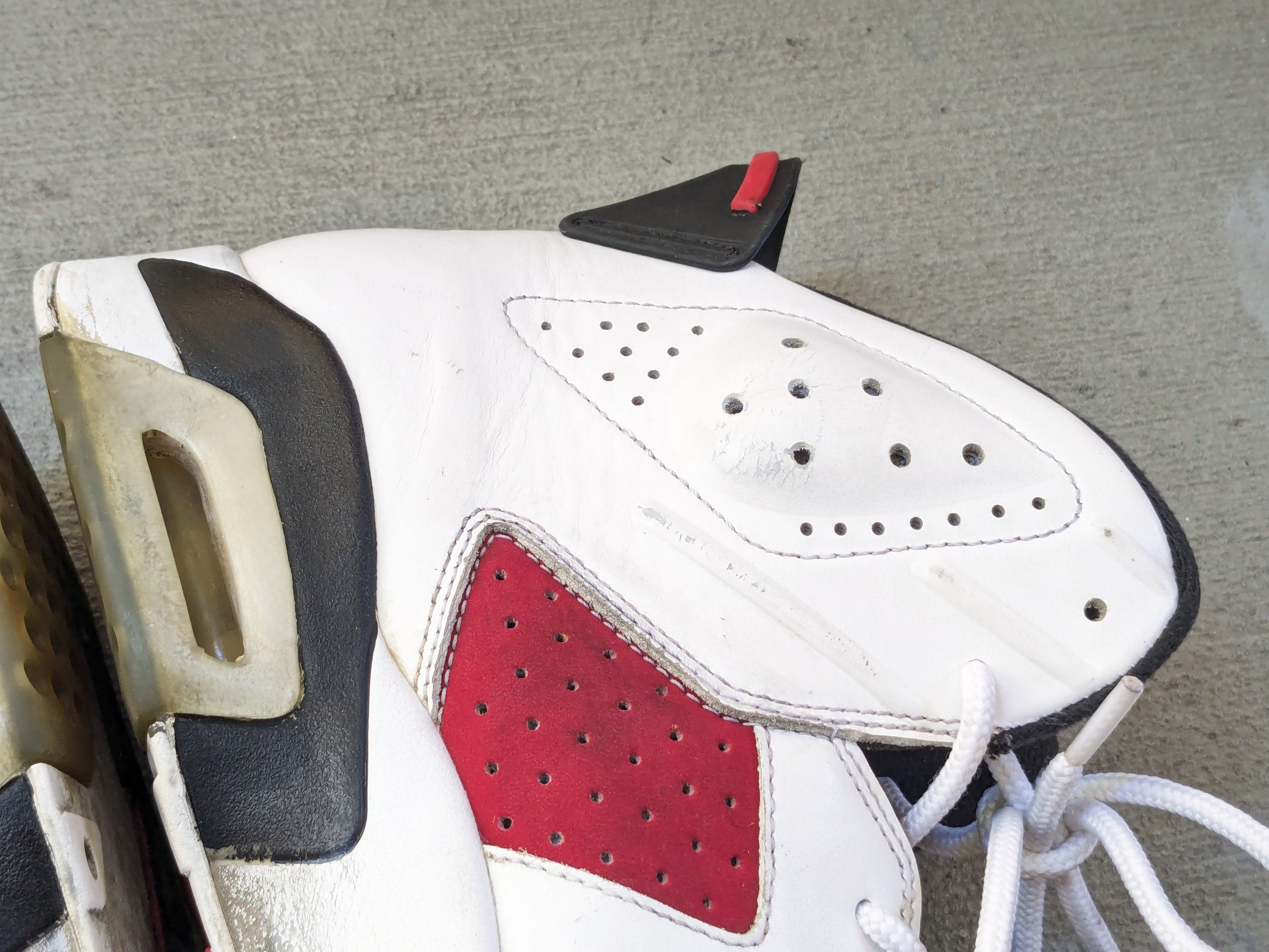 Nike Air Jordan 6 Retro Carmine 10.5 Red White 384664-160