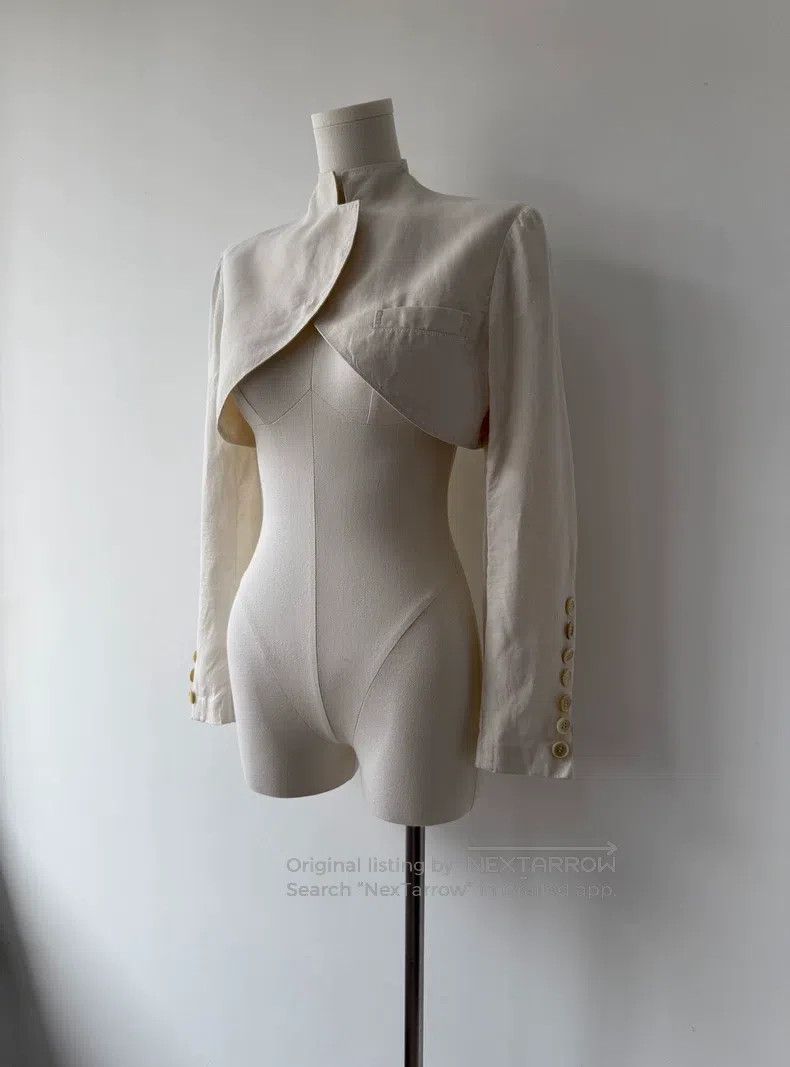 Yohji Yamamoto Yohji Yamamoto size 1 15AW Show Linen Rider Jacket Size S / US 4 / IT 40 - 5 Thumbnail