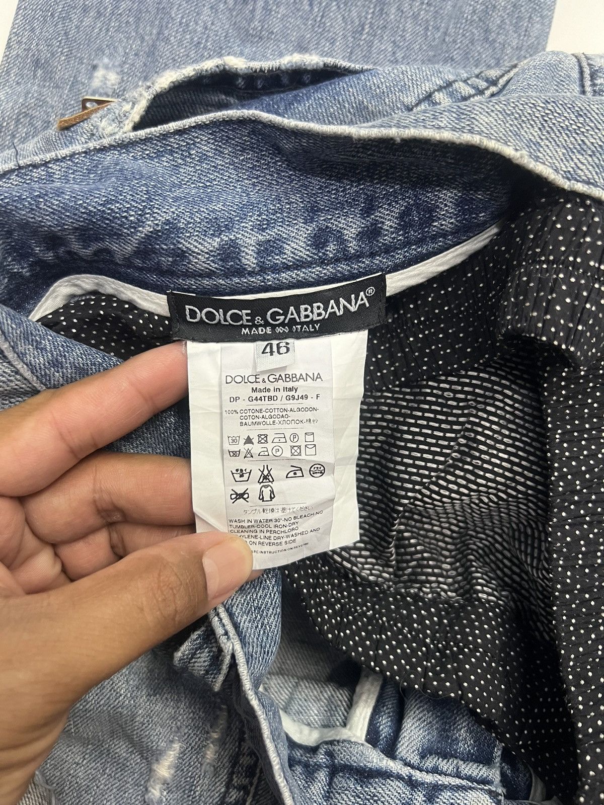 Dolce & Gabbana Insane🔥Dolce & Gabbana Distress Design Denim Size 34 Size US 34 / EU 50 - 11 Thumbnail