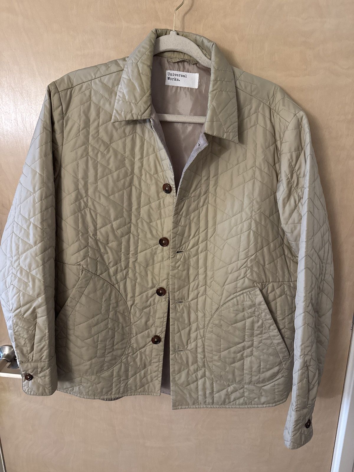 Quilted Travail Jacket - Pale Khaki