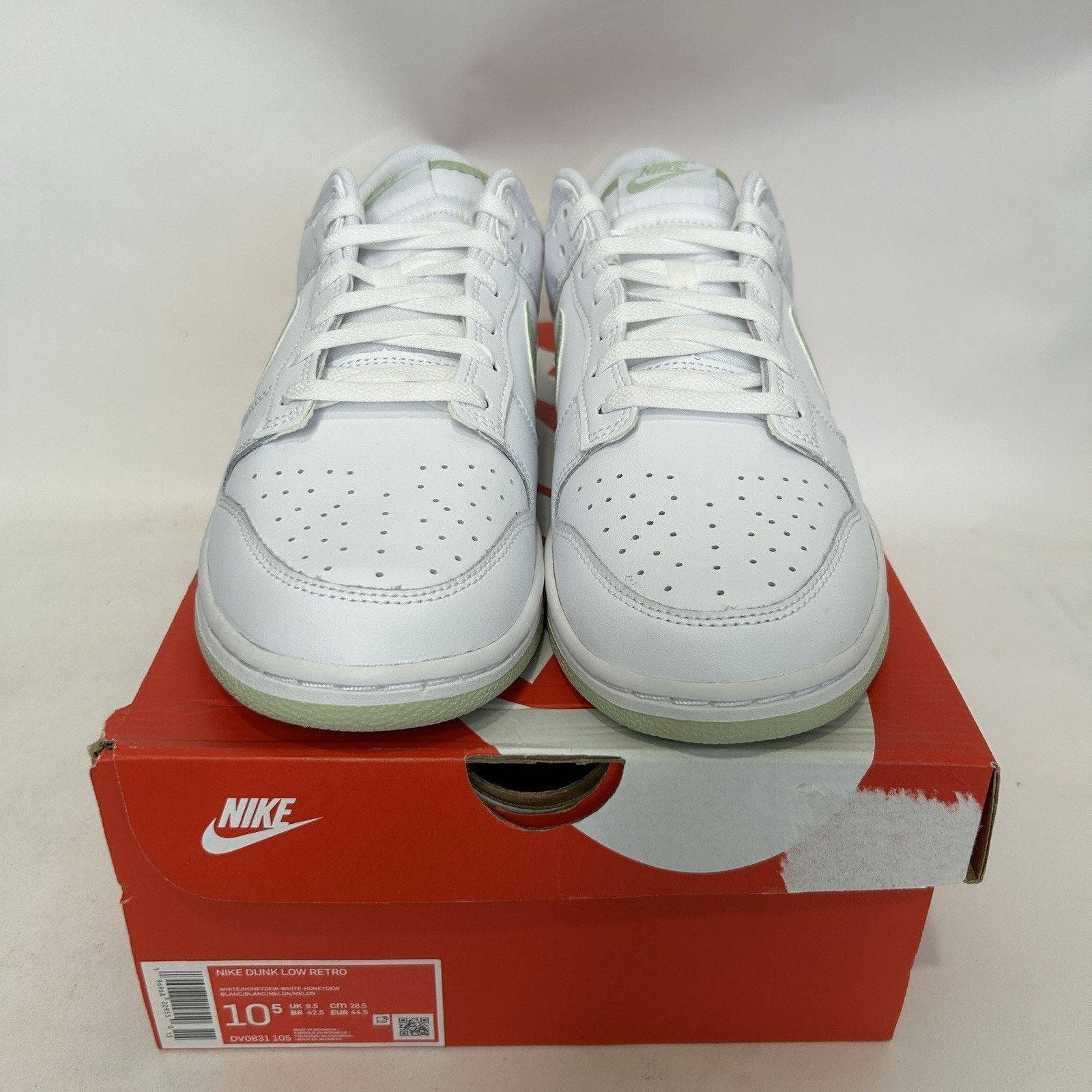 Nike Nike Dunk Low Retro “White Honeydew Green” DV0831-105 Size US 10.5 / EU 43-44 - 2 Thumbnail
