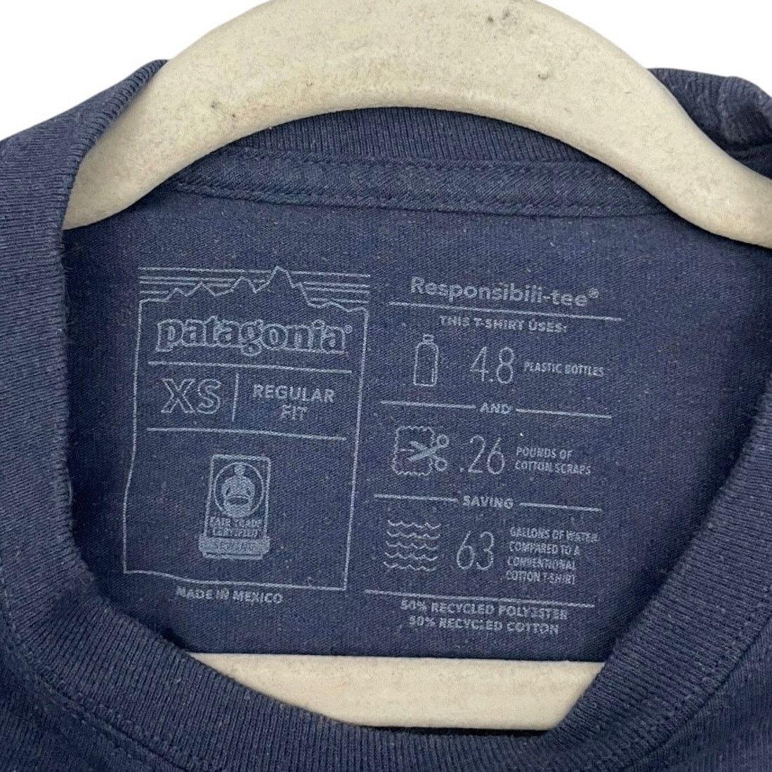 Patagonia Patagonia Mens Navy Blue Fish Graphic Long Sleeve Tee Size US XS / EU 42 / 0 - 6 Thumbnail
