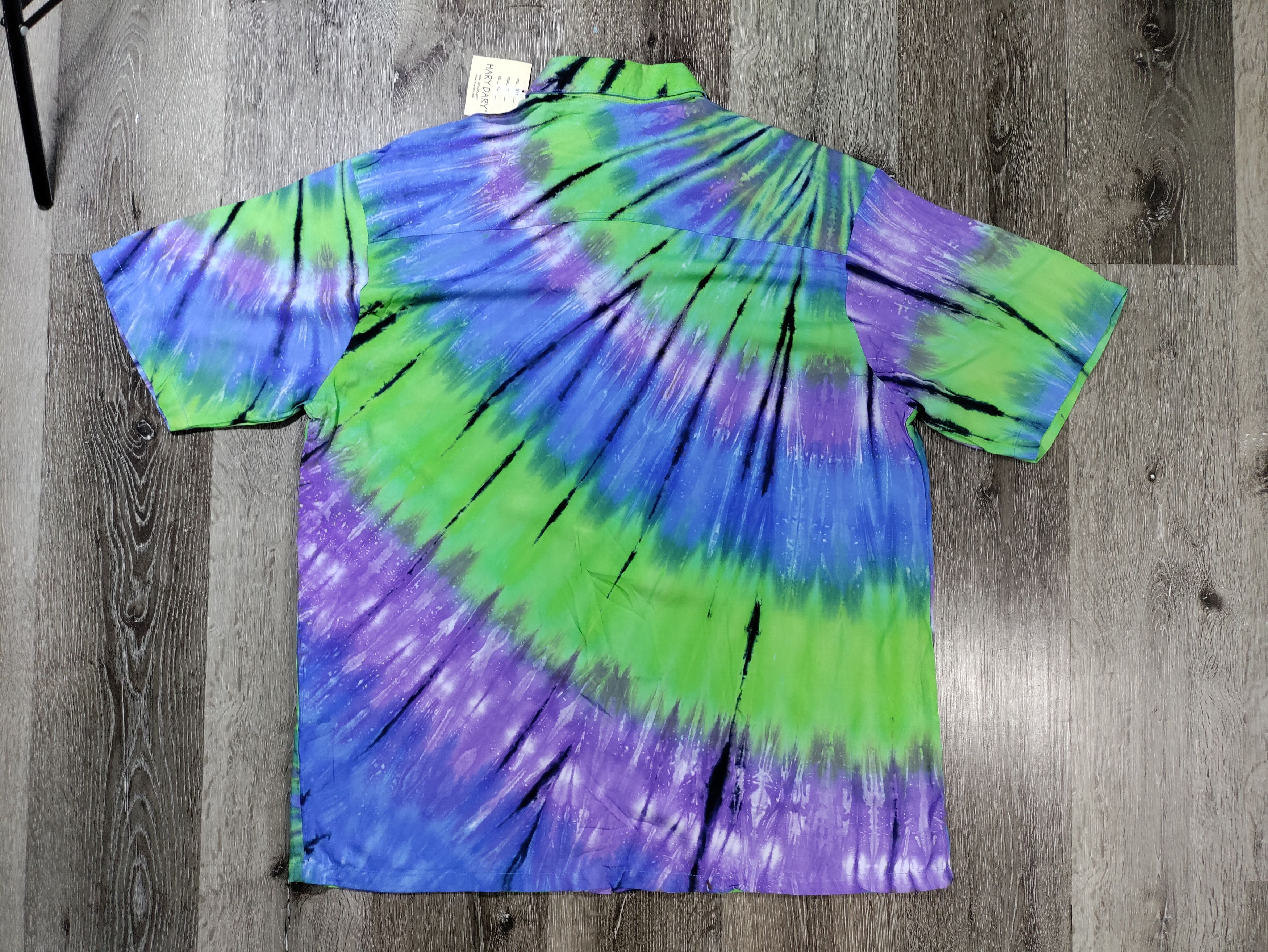 Vintage Hary Daryl Men's Shirt Tye Dye Size US XL / EU 56 / 4 - 2 Thumbnail