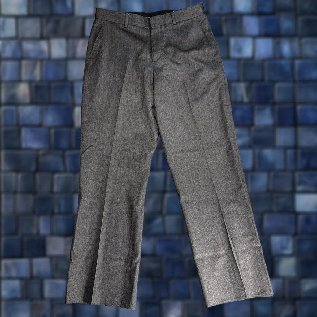 Banana Republic Banana Republic Pants Mens 33 Wool Trouser Flat Front Zip Fly Pockets Dress HEM Gray Wool-Blend Classic Dress Pants Mens 33 Charcoal Gray Size US 33 - 1 Thumbnail