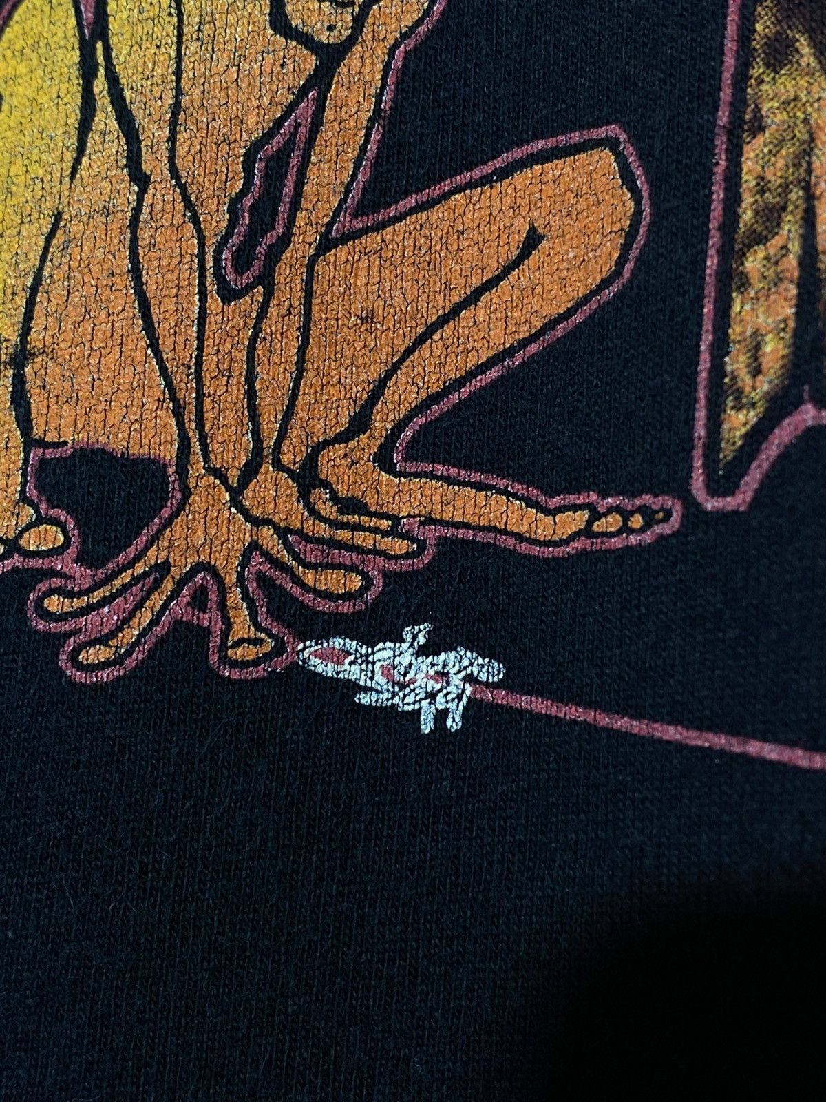Metallica Vintage 90s Metallica Screen Stars Tag Long Sleeve Flame Size US L / EU 52-54 / 3 - 8 Thumbnail