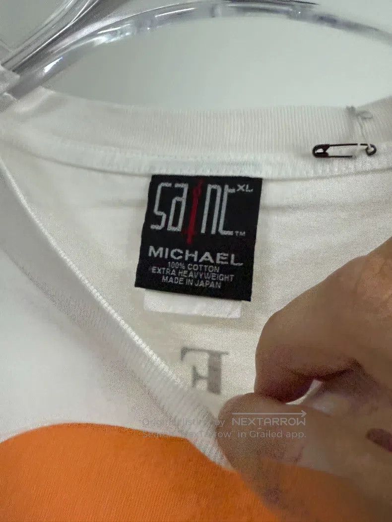 Saint Michael Saint Michael White washed short-sleeved shirt Size US XL / EU 56 / 4 - 3 Thumbnail