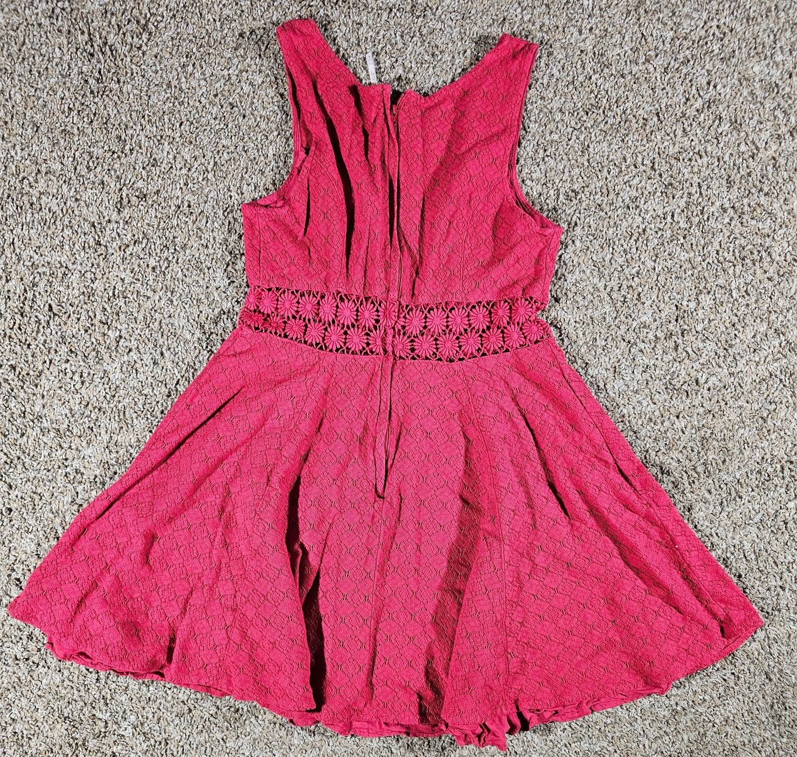 Free People Free People Sz 6 Red Dress Zip Back Size M / US 6-8 / IT 42-44 - 6 Thumbnail