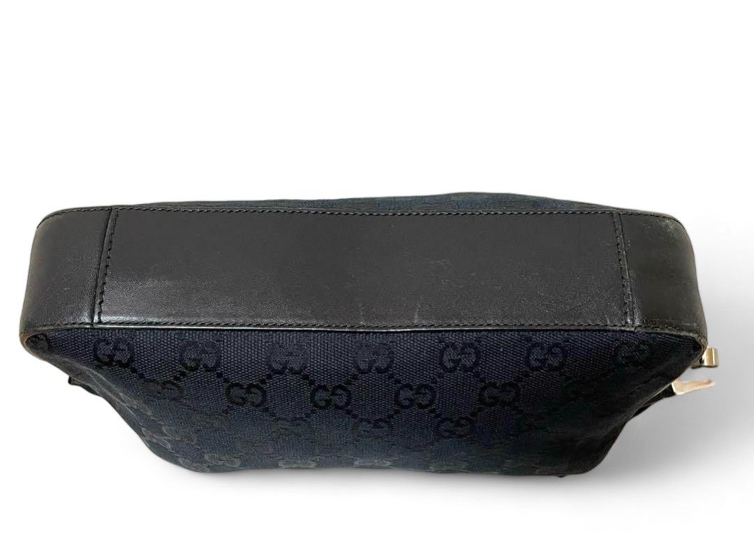 Gucci Gucci - Handbag Silver Black Monogram GG Interlocking Bag Size ONE SIZE - 7 Thumbnail