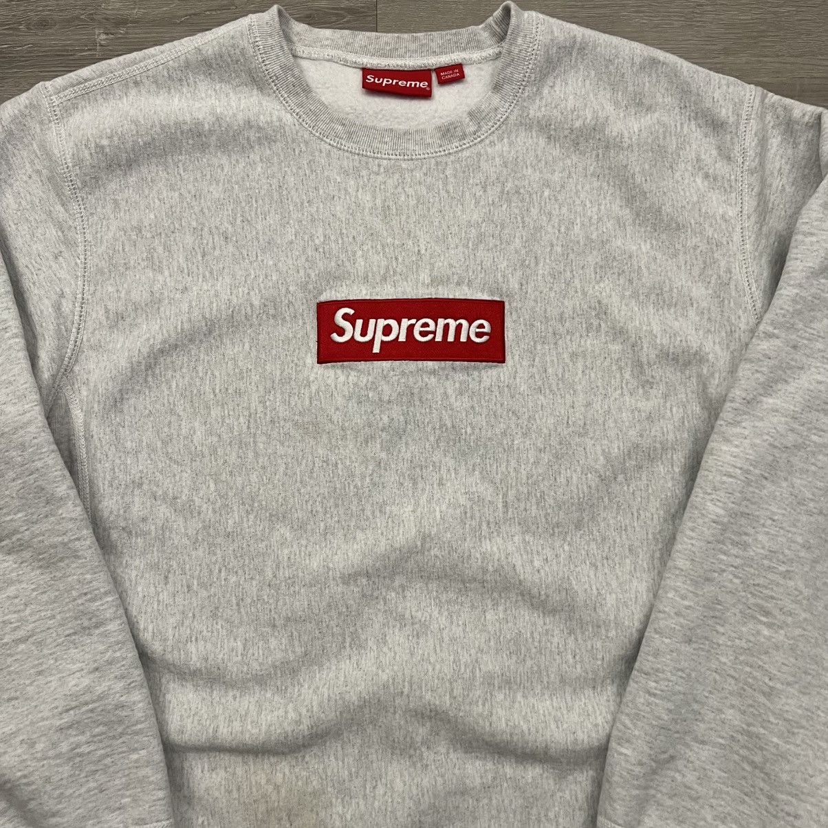 Supreme Supreme Box Logo Crewneck FW18 Size US L / EU 52-54 / 3 - 3 Thumbnail