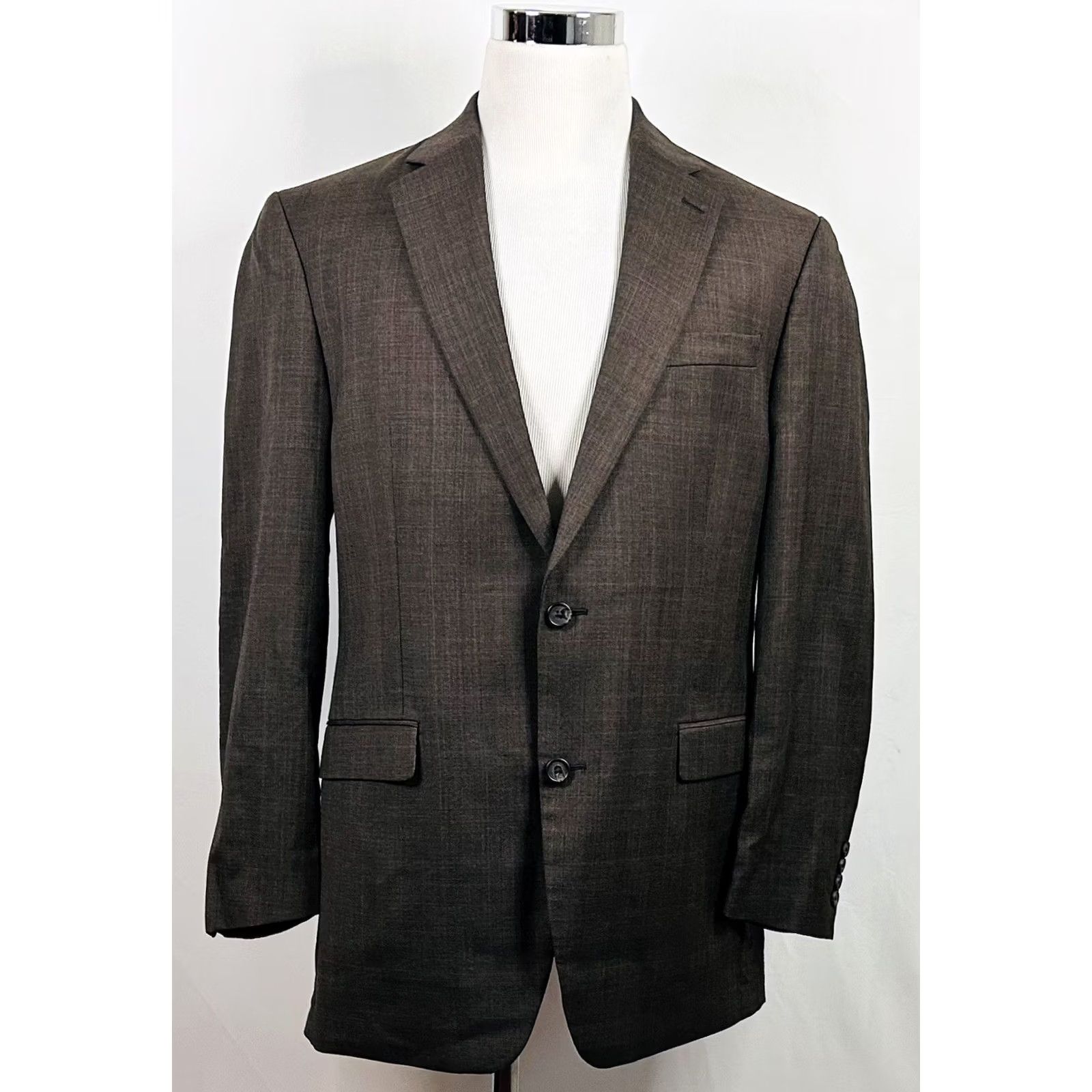 Ralph Lauren LRL Ralph Lauren Sport Coat 42L Brown Glen Plaid 100% Wool Two Button Vented Size US XS / EU 42 / 0 - 2 Thumbnail