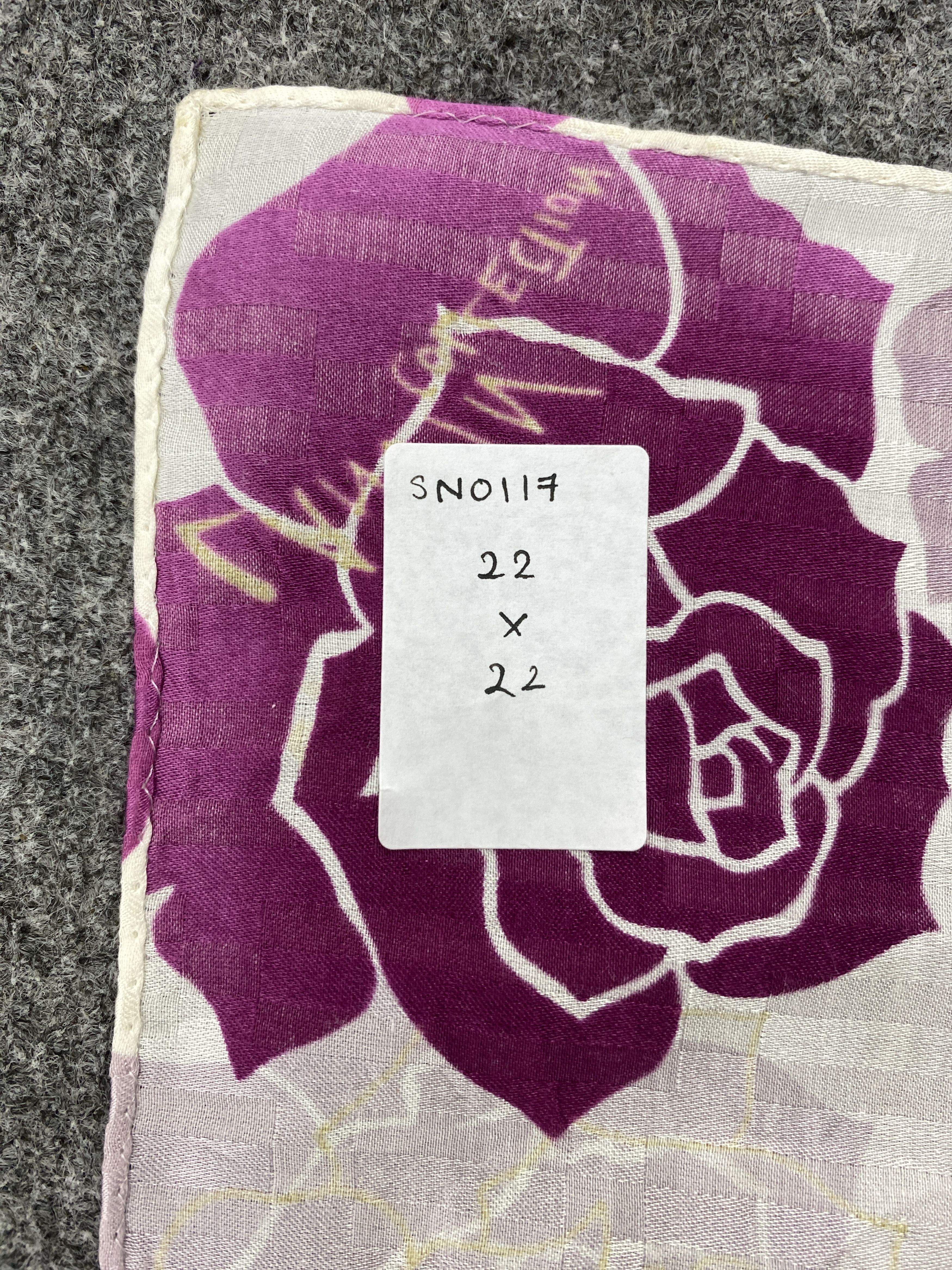 Lanvin Vintage Lanvin Japan Collection Rose Silk Scarf SN0117 Size ONE SIZE - 10 Thumbnail