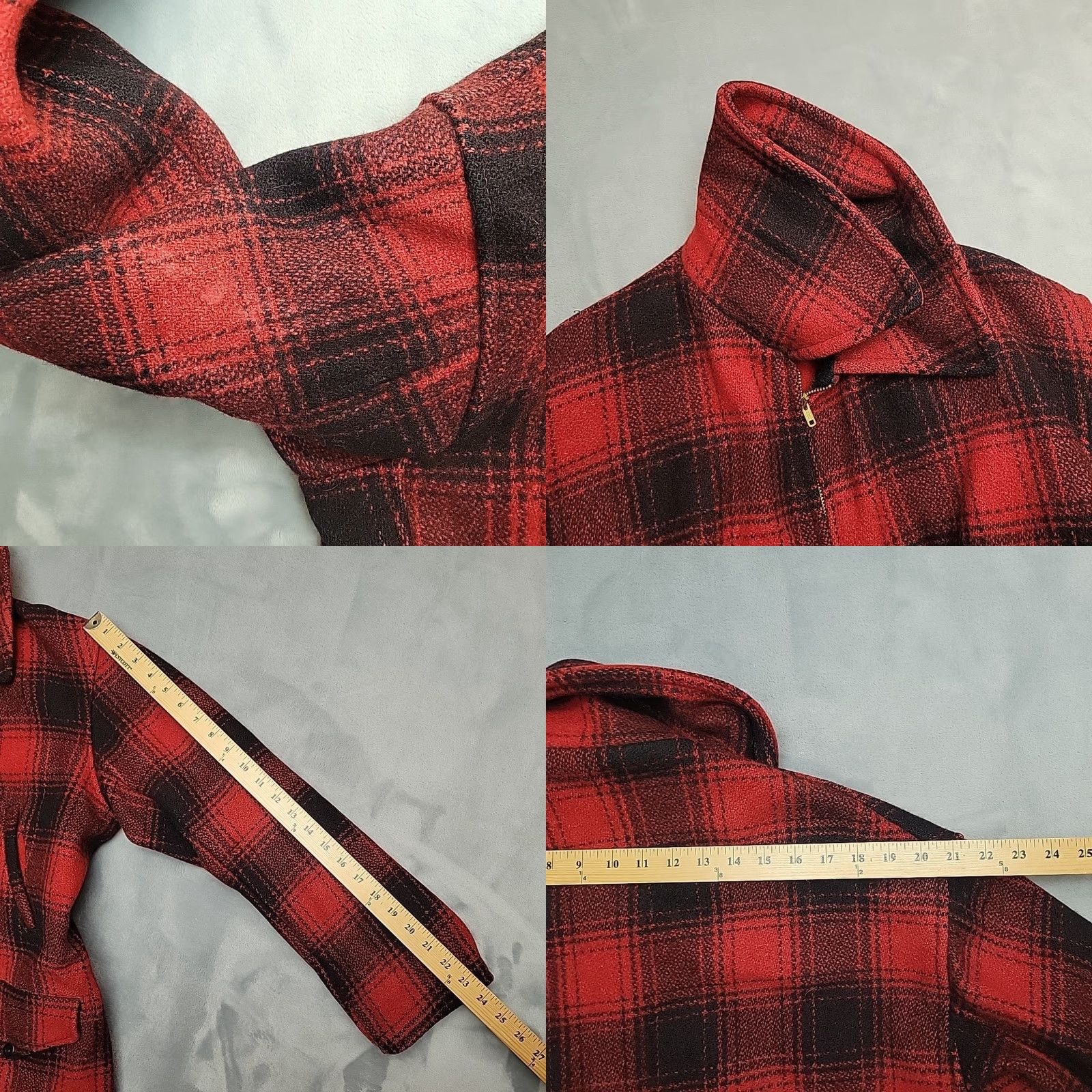 Vintage VINTAGE Penney's Jacket Men XL Red Buffalo Plaid Wool Mackinaw Made in USA Work Hunt Jacket Size US XL / EU 56 / 4 - 9 Thumbnail