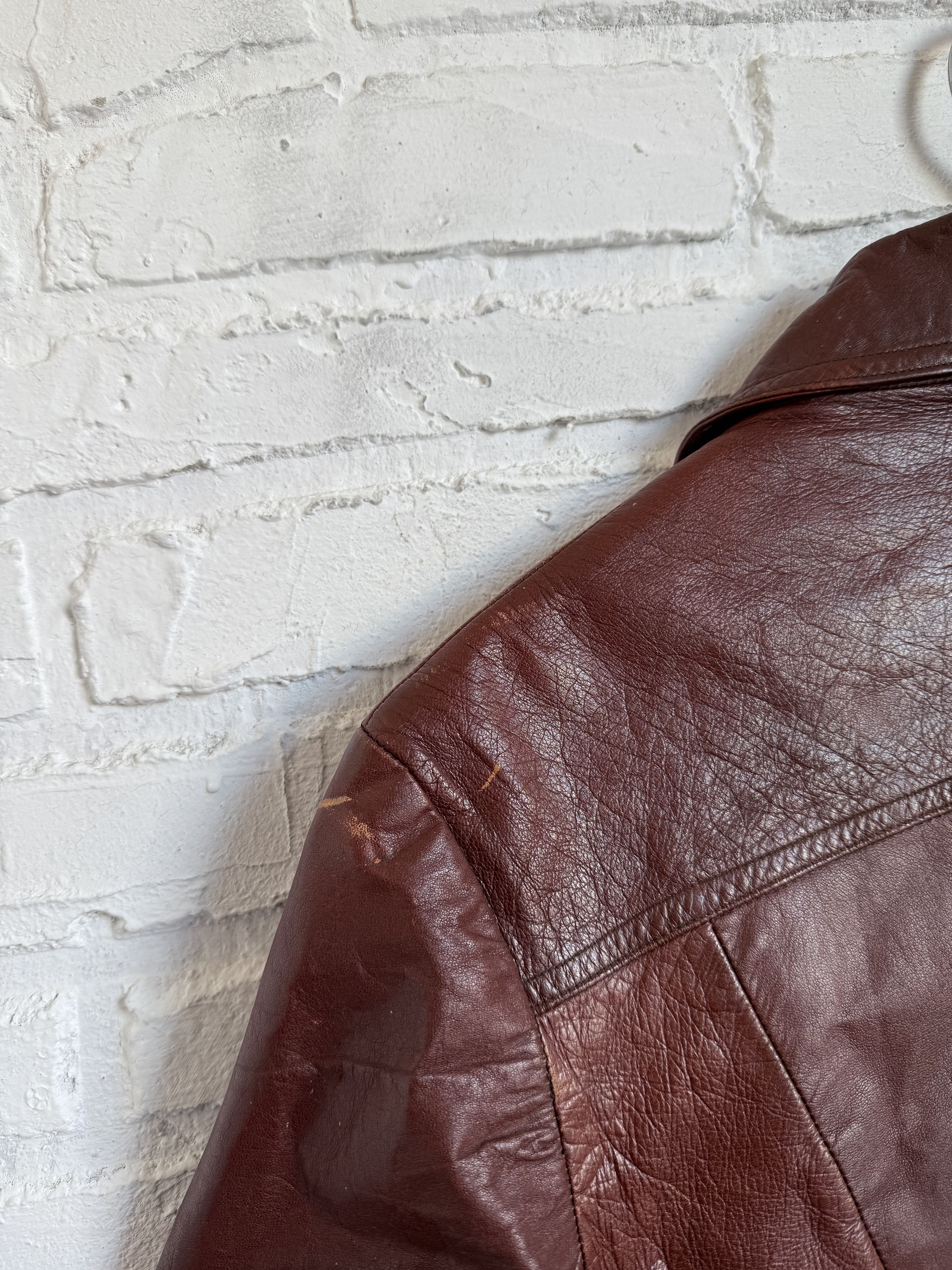 Lewis Leathers Vintage 1970s Fink of Northampton British Leather jacket Size US S / EU 44-46 / 1 - 10 Thumbnail