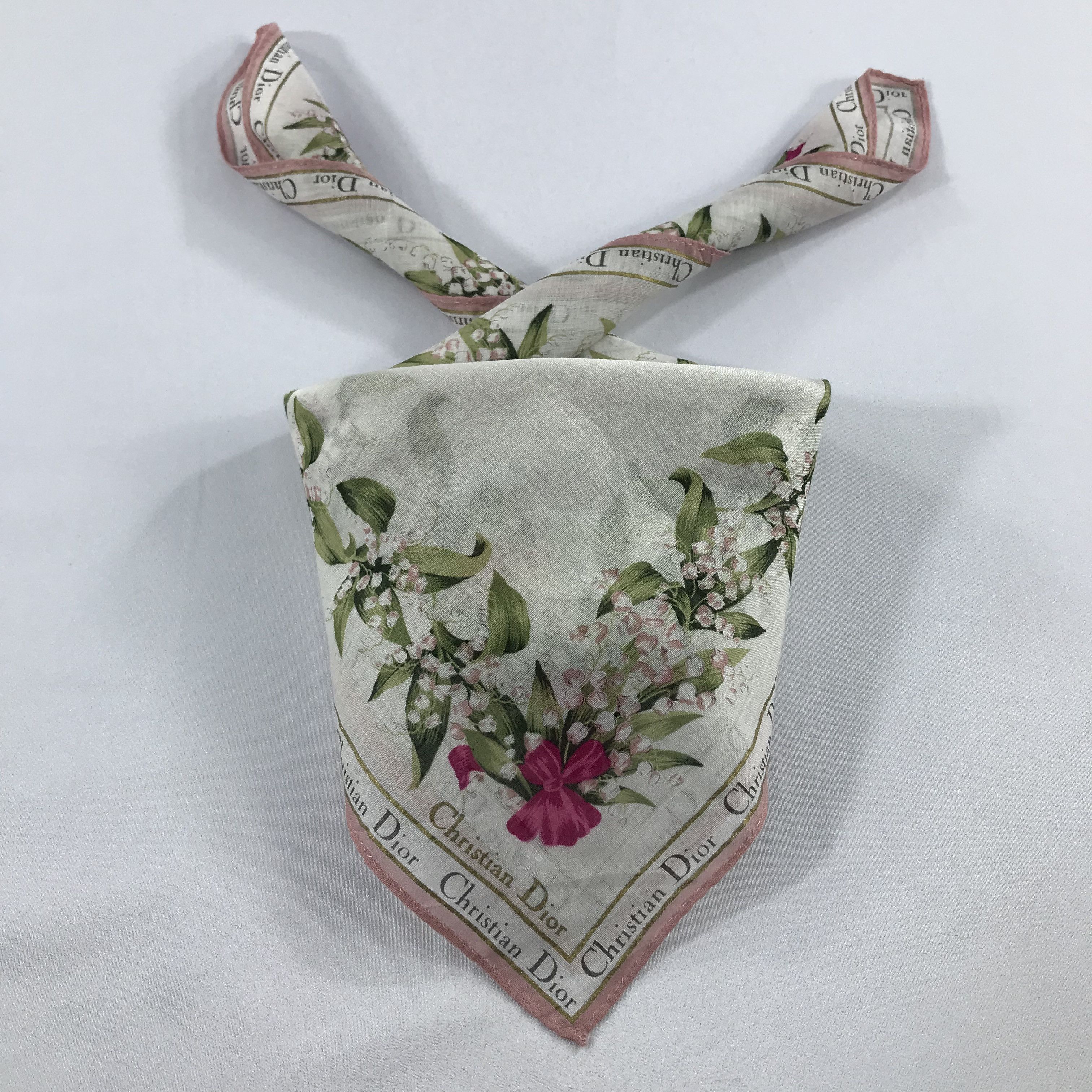 Vintage Christian Dior Bandana / Handkerchief / Neckerchief - S2457 Size ONE SIZE - 3 Thumbnail