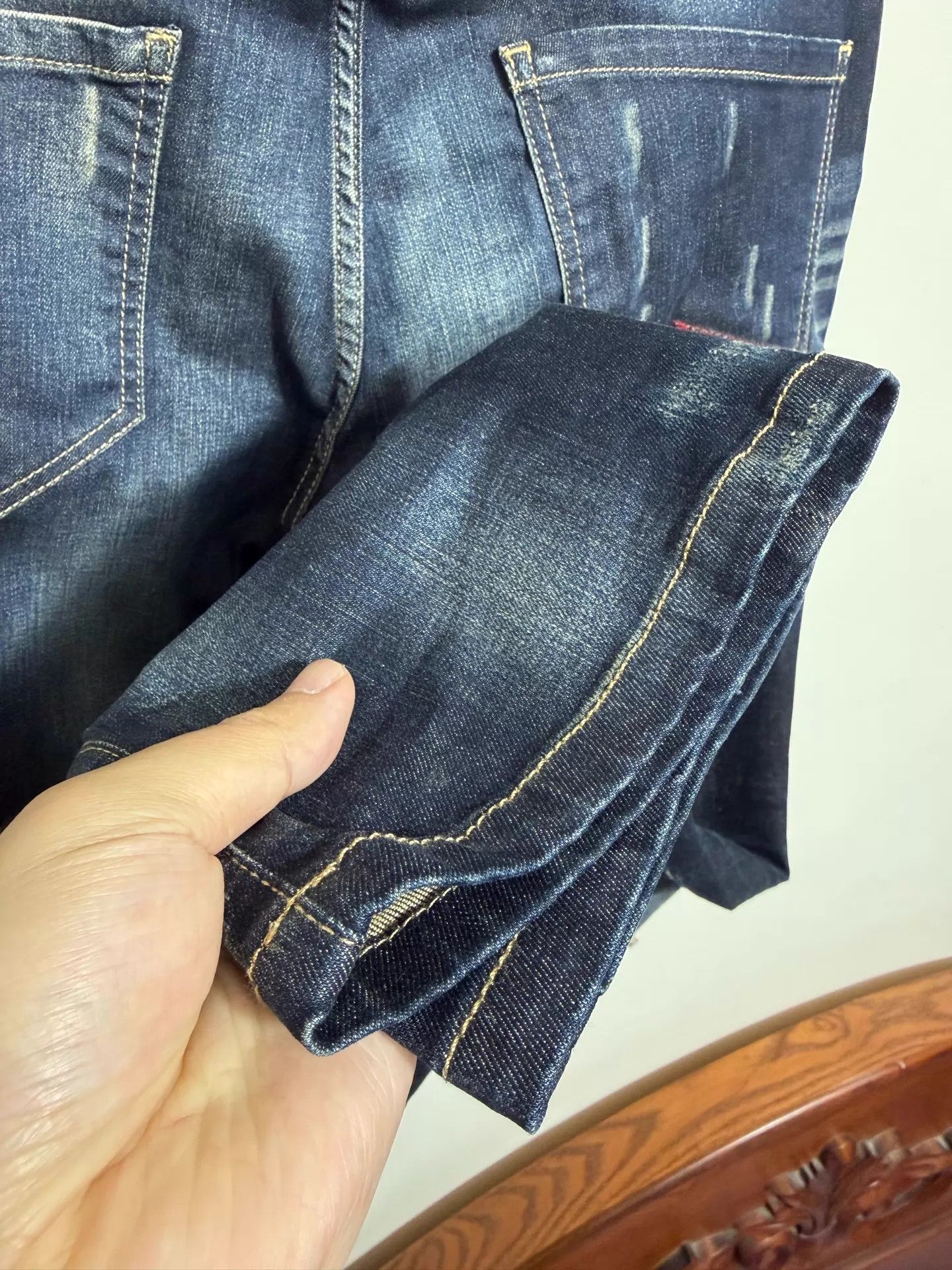 Philipp Plein Philipp Plein Heavy Wash Denim Jeans Mid-Waist Slim 32/33 Size US 32 / EU 48 - 6 Thumbnail