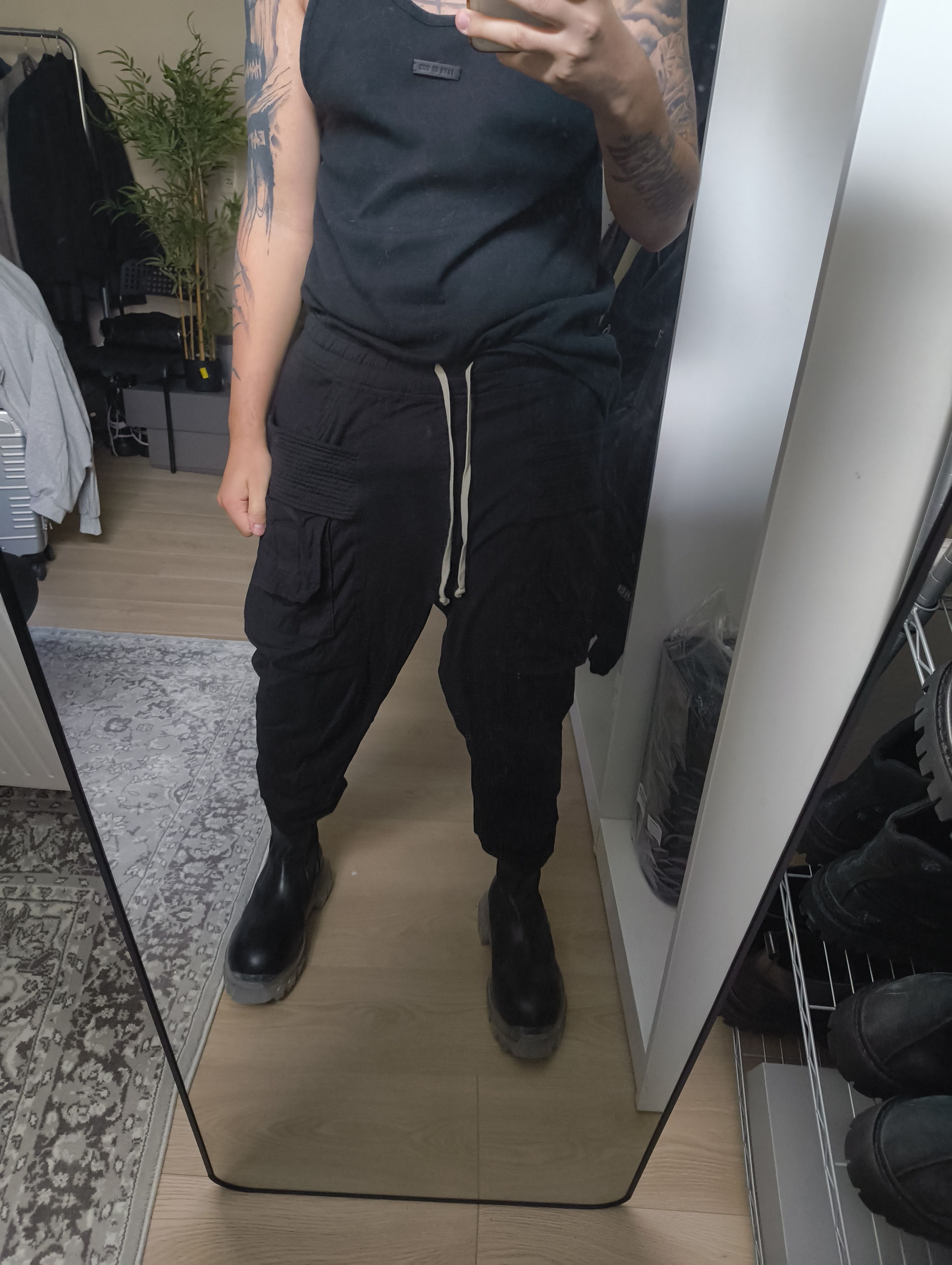 Rick Owens Rick owens creatch cargo pants Size US 30 / EU 46 - 1 Thumbnail