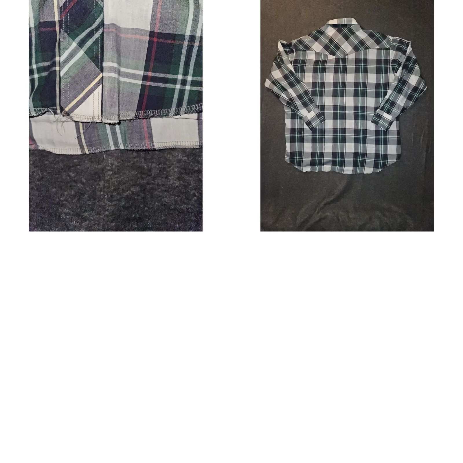 Wrangler VINTAGE Wrangler X-Long Tail Pearl Snap Shirt Men XL Long Sleeve Surged Hem Plaid Cowboy Retro Western Button-Up Boys? Size US XL / EU 56 / 4 - 8 Thumbnail