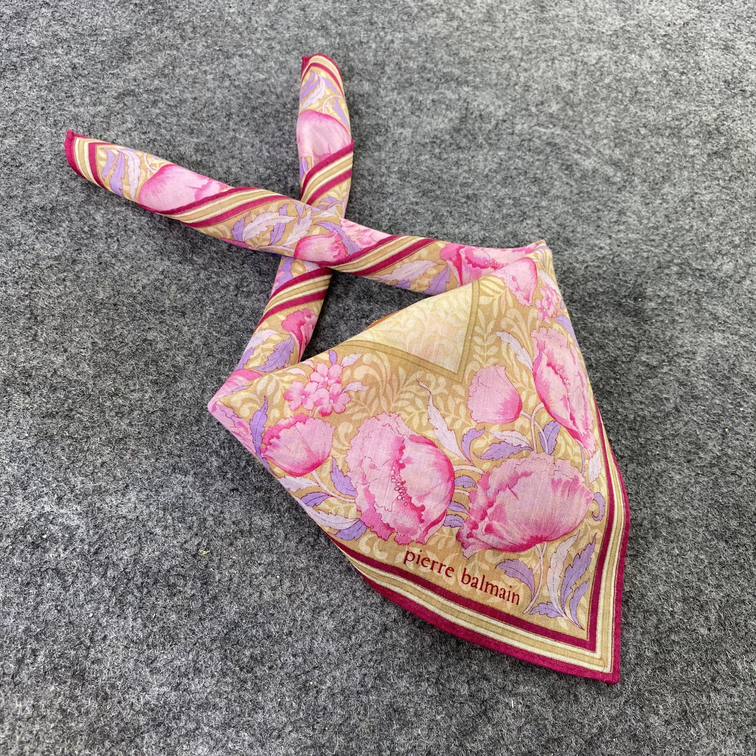 Pierre Balmain Pierre Balmain Handkerchief / Bandana / Neckerchief-B489 Size ONE SIZE - 1 Thumbnail