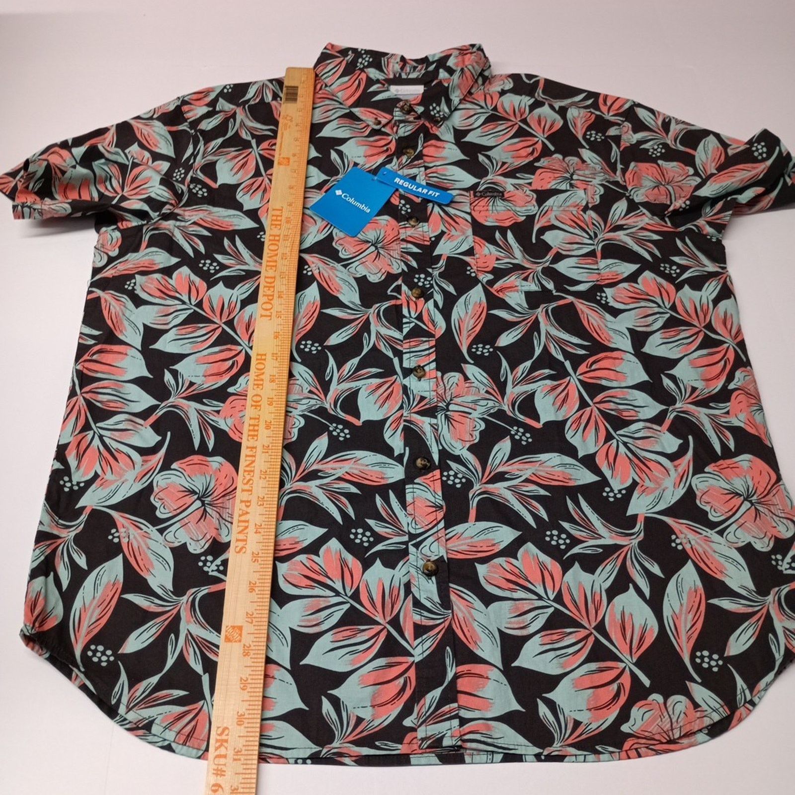 Columbia Columbia Rapid Rivers Floral Shirt Men's XL Black Multicolor Size US XL / EU 56 / 4 - 5 Thumbnail