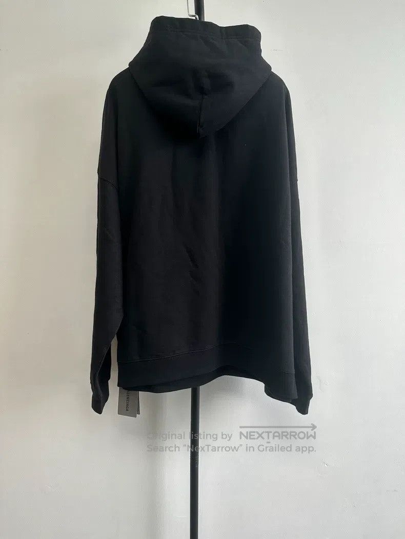 Balenciaga Balenciaga Solid Color Logo Hooded Long Sleeve Sweatshirt Size US L / EU 52-54 / 3 - 2 Thumbnail