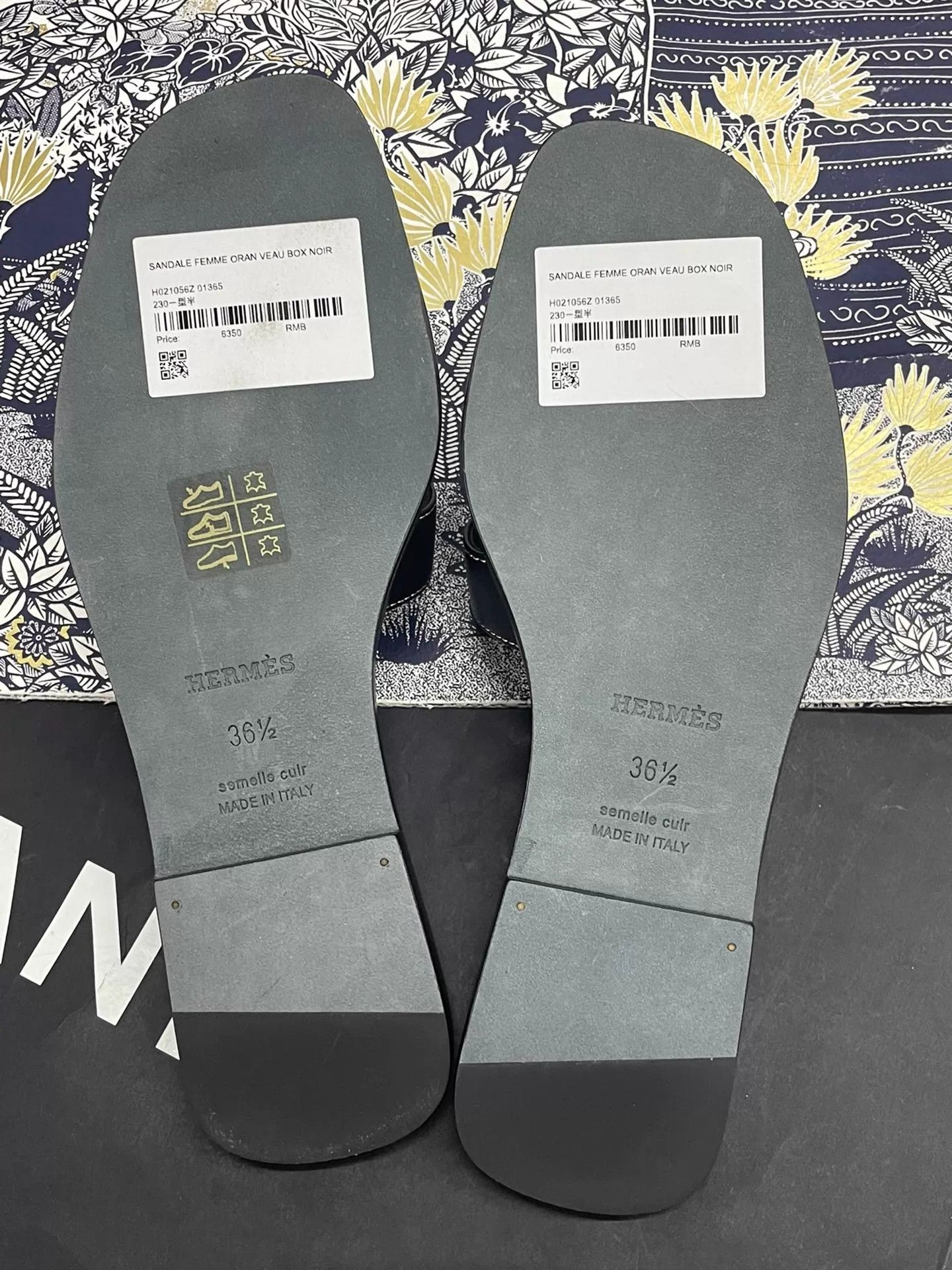 Hermes Hermes Black H Slippers 36.5 New with Box Size US 5.5 / IT 35.5 - 5 Thumbnail