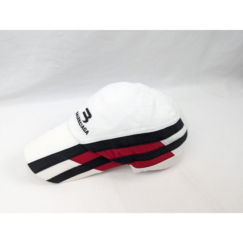 Balenciaga o1rshd1 Q:3 / Size:L/ Tracksuit Hat / Cap in White/Black/Red Size ONE SIZE - 7 Thumbnail